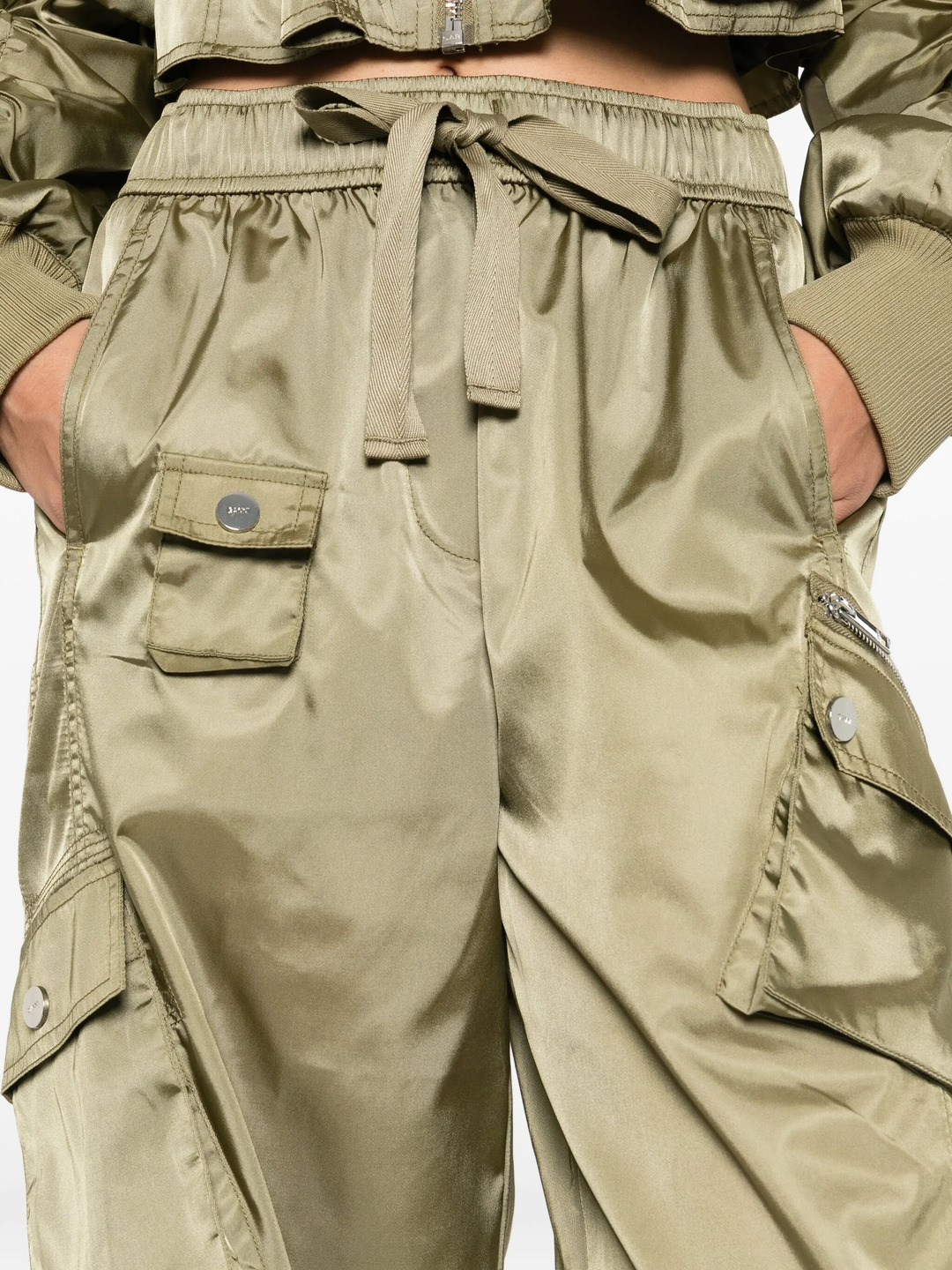 Duchesse Nylon Oversized Elasticated Trousers - 5