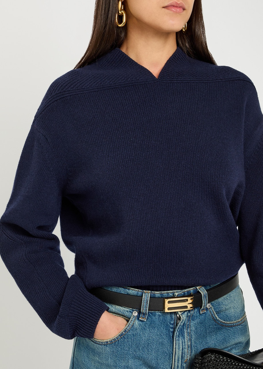 Victoria Beckham Panelled Wool-blend Knit Jumper - 5