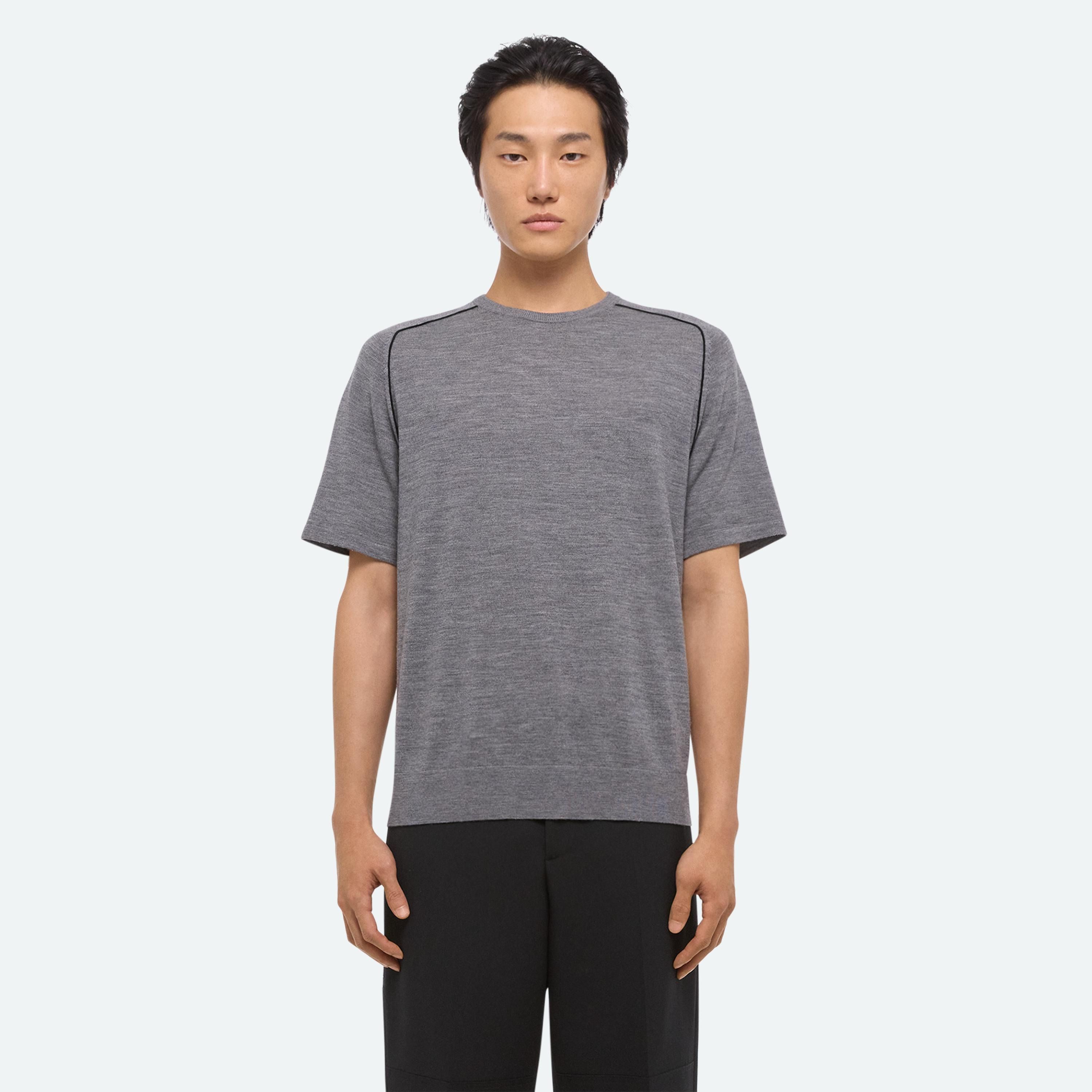 CONTRAST SEAM TEE - 4