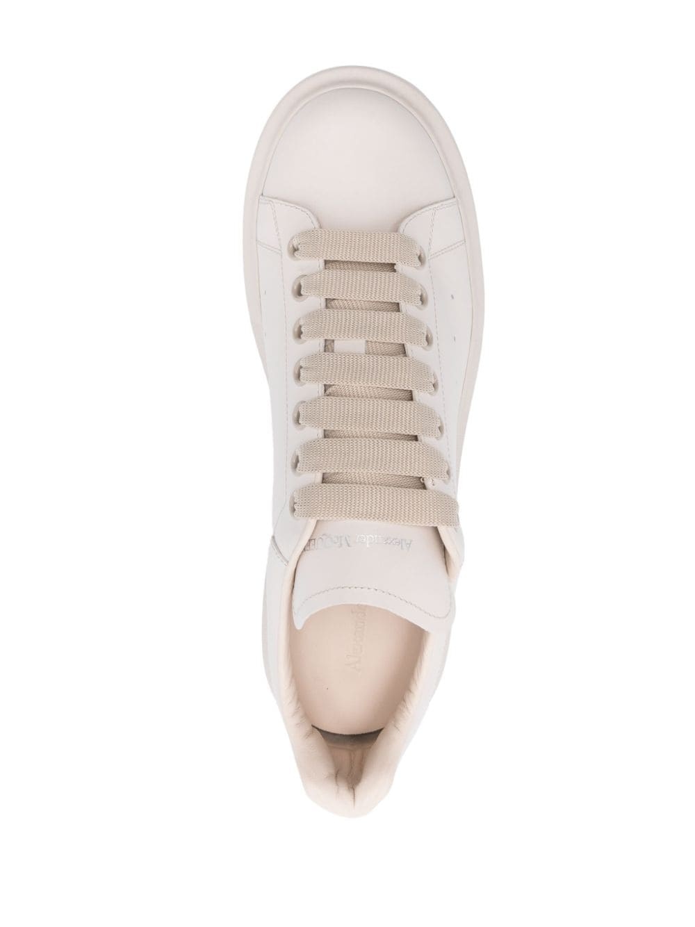 Oversized leather sneakers - 4