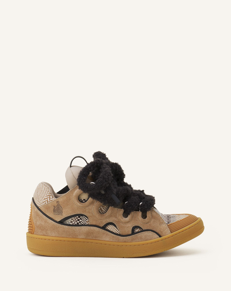 CURB SUEDE SNEAKERS WITH MESH LACES 1