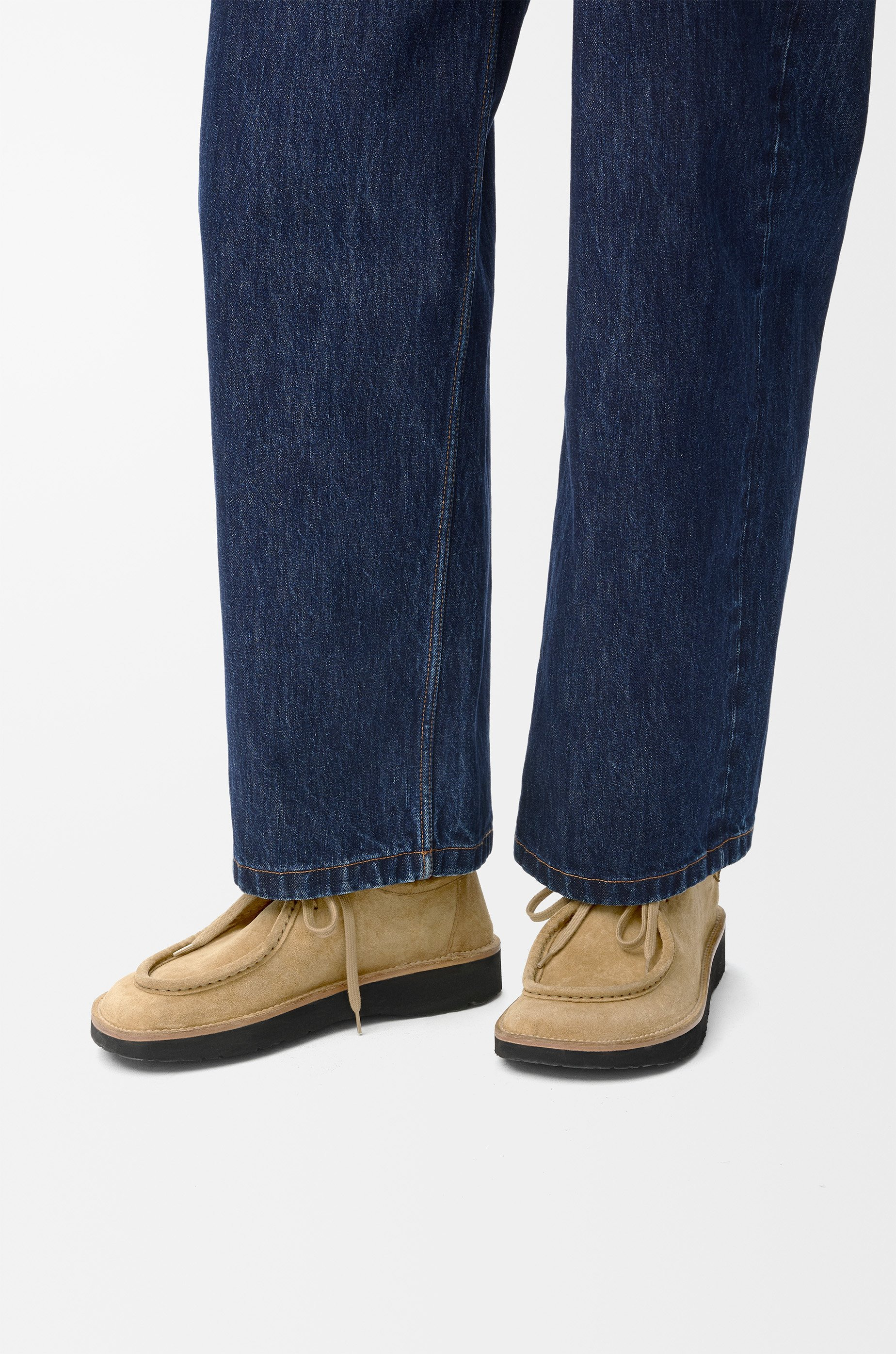 Faro lace-up in suede calfskin - 2