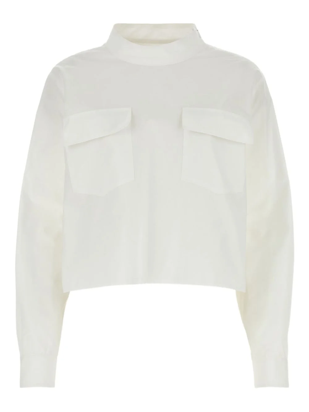 high-neck pocket blouse - 1