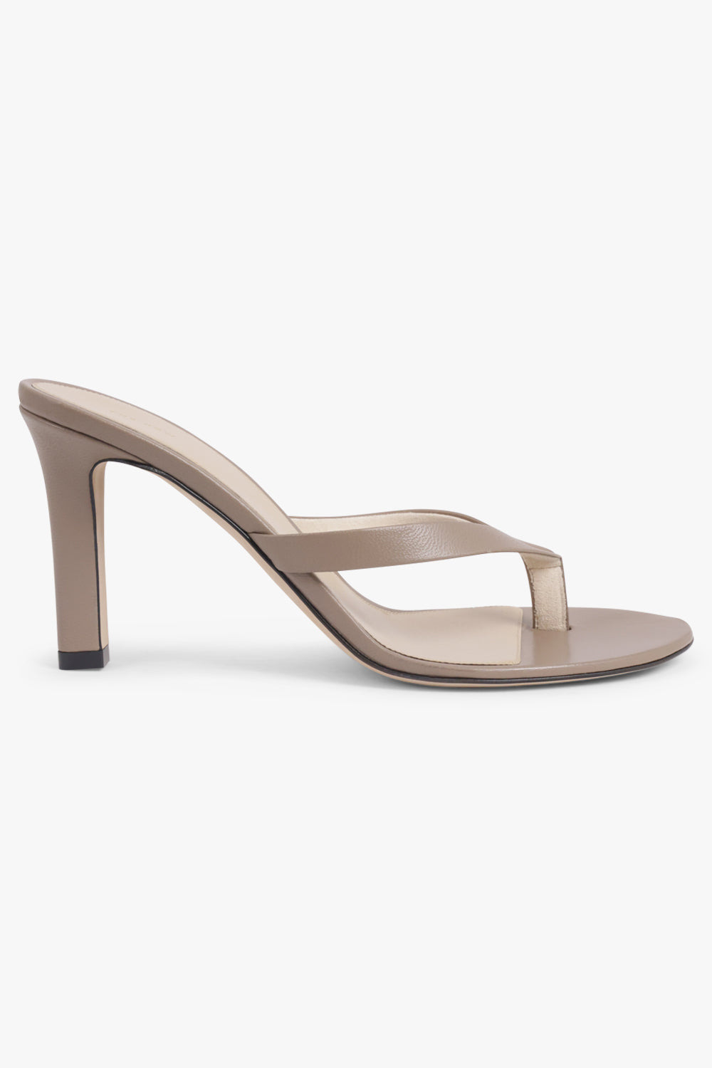 SACHA 90MM THONG HEEL | BEIGE GREY - 2