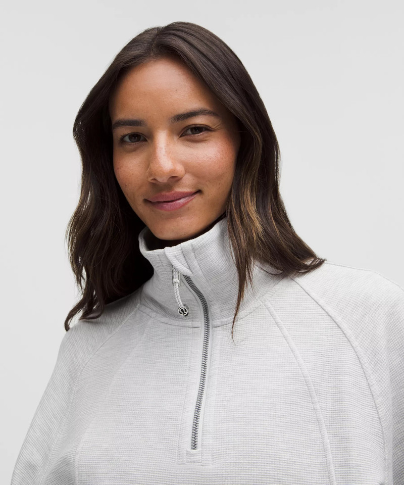 lululemon Scuba Cropped Funnel-Neck Half Zip *Waffle outlook