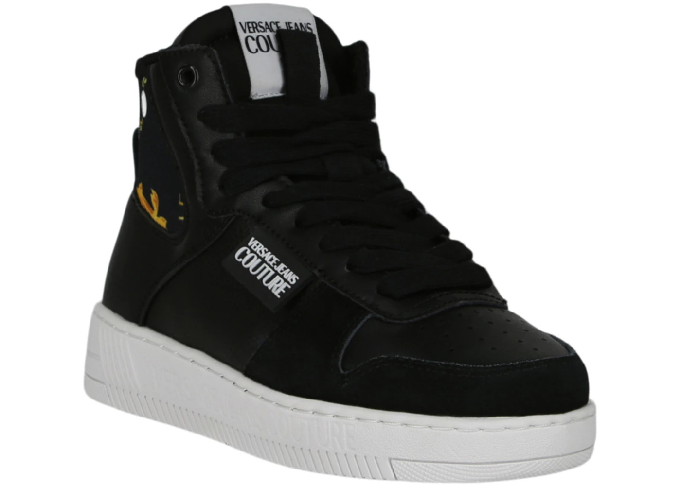 Versace Jeans Meyssa Baroque High Top Black Gold (Women's) - 2