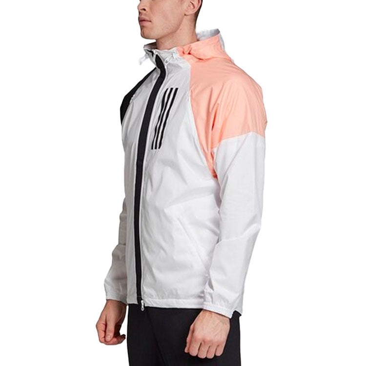 adidas W.N.D. Jacket 'White/Black/Glow Pink' EK4626 - 5