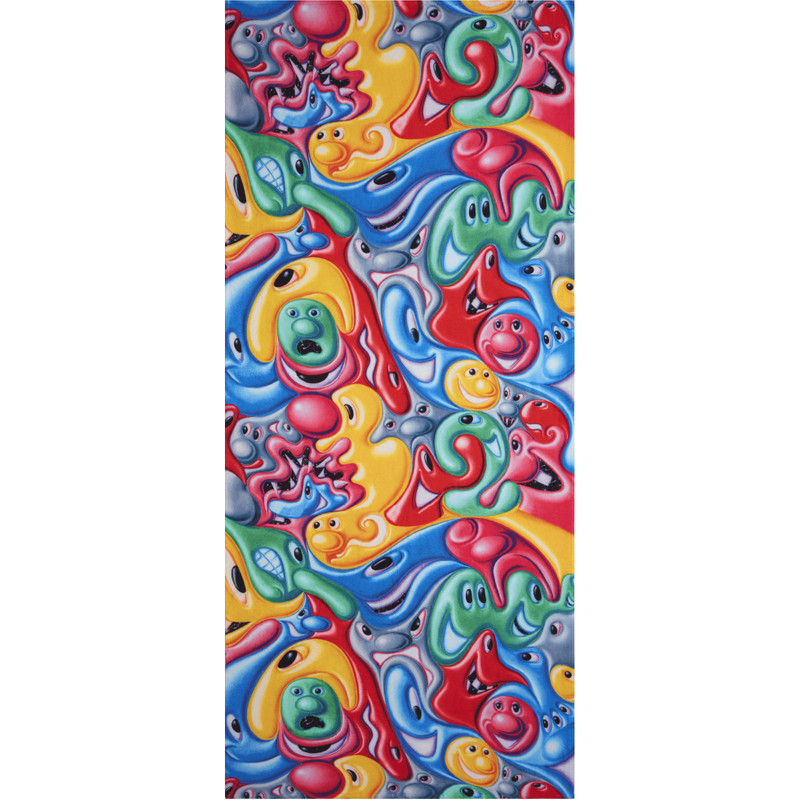 Unisex Beach Towel Faces In Places - Vilebrequin x Kenny Scharf 1