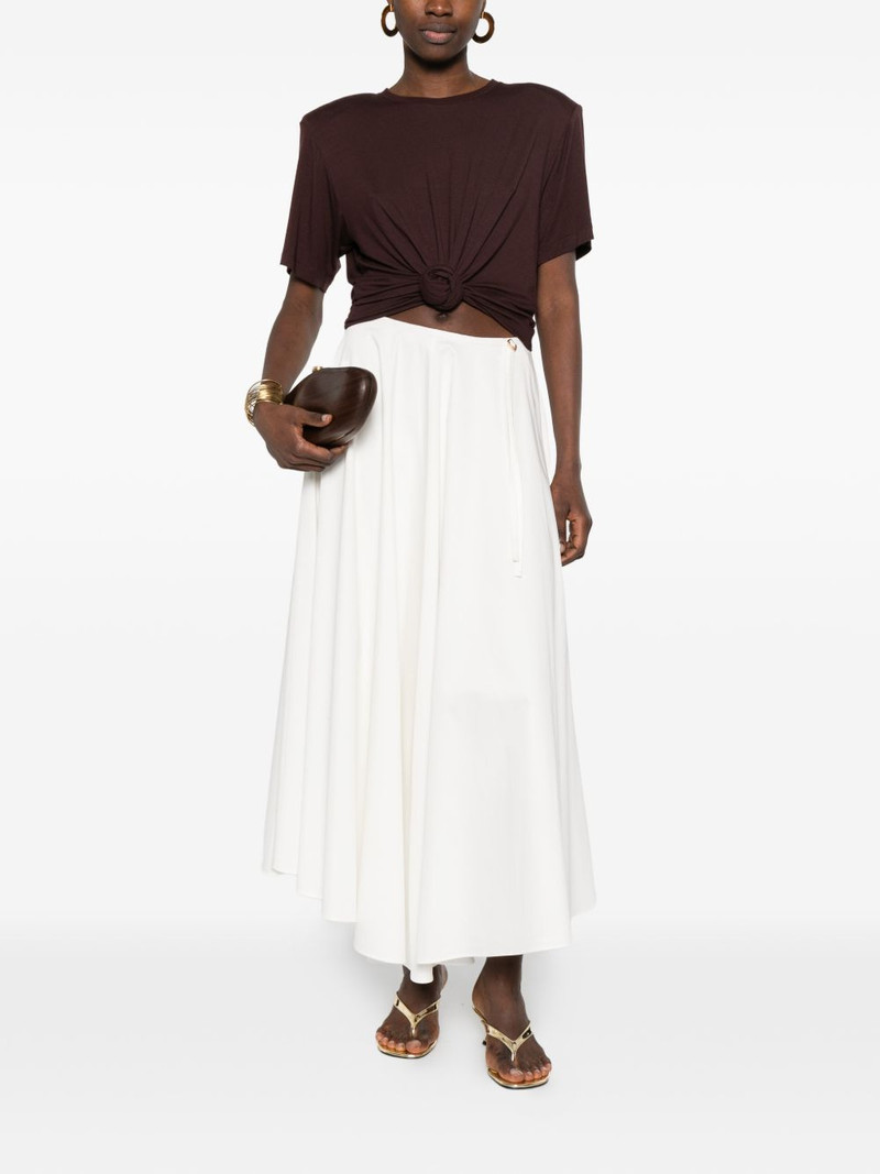 AGNONA tie-detail maxi skirt outlook