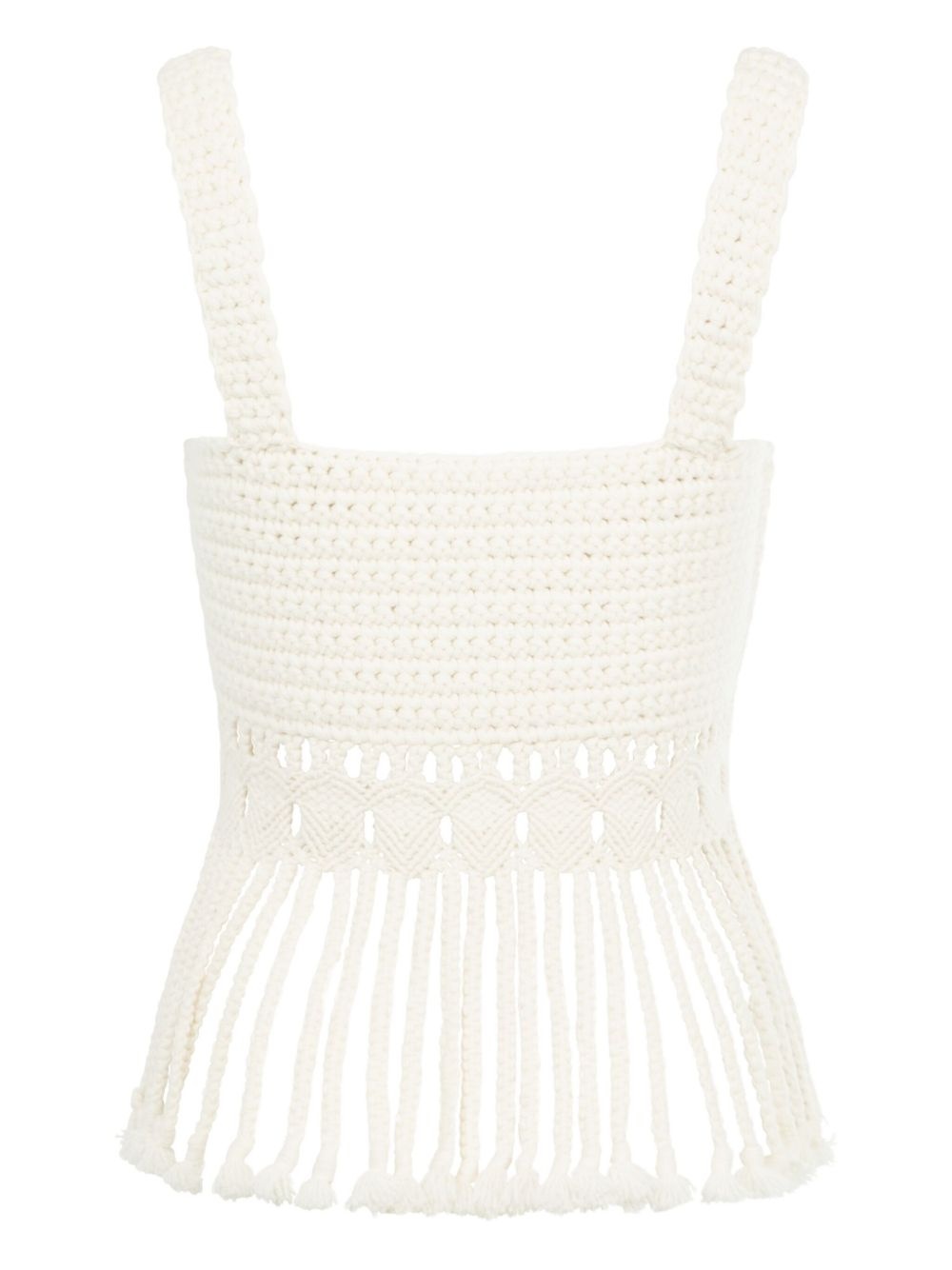 Lilea crocheted fringed top - 2