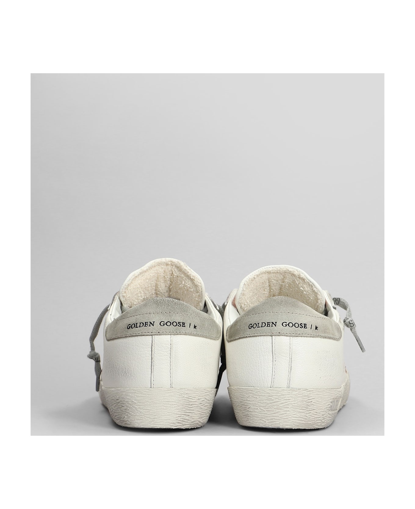 'st' White Leather Sneakers - 4
