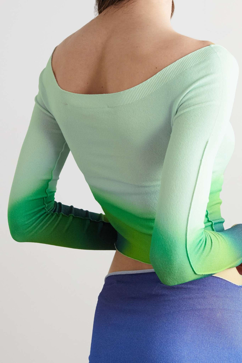 Printed stretch-knit top 3