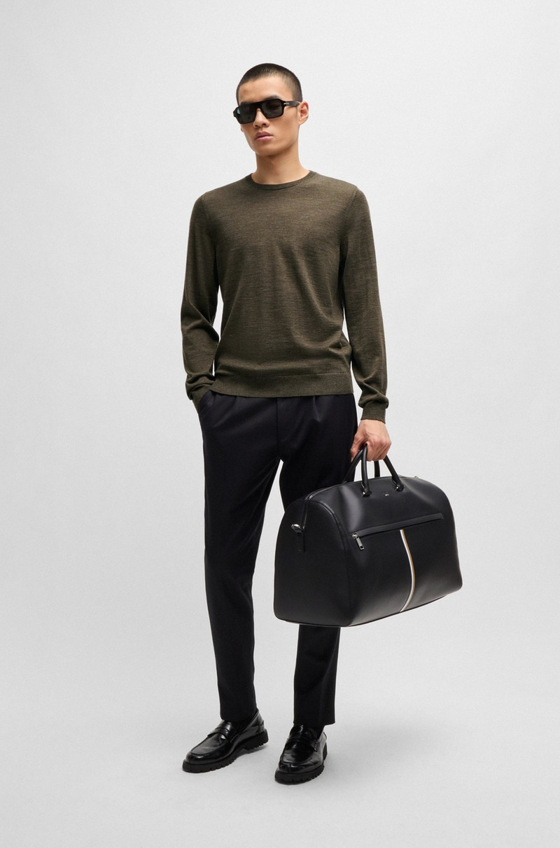 BOSS REGULAR-FIT SWEATER IN MERINO WOOL WITH CREW NECKLINE outlook