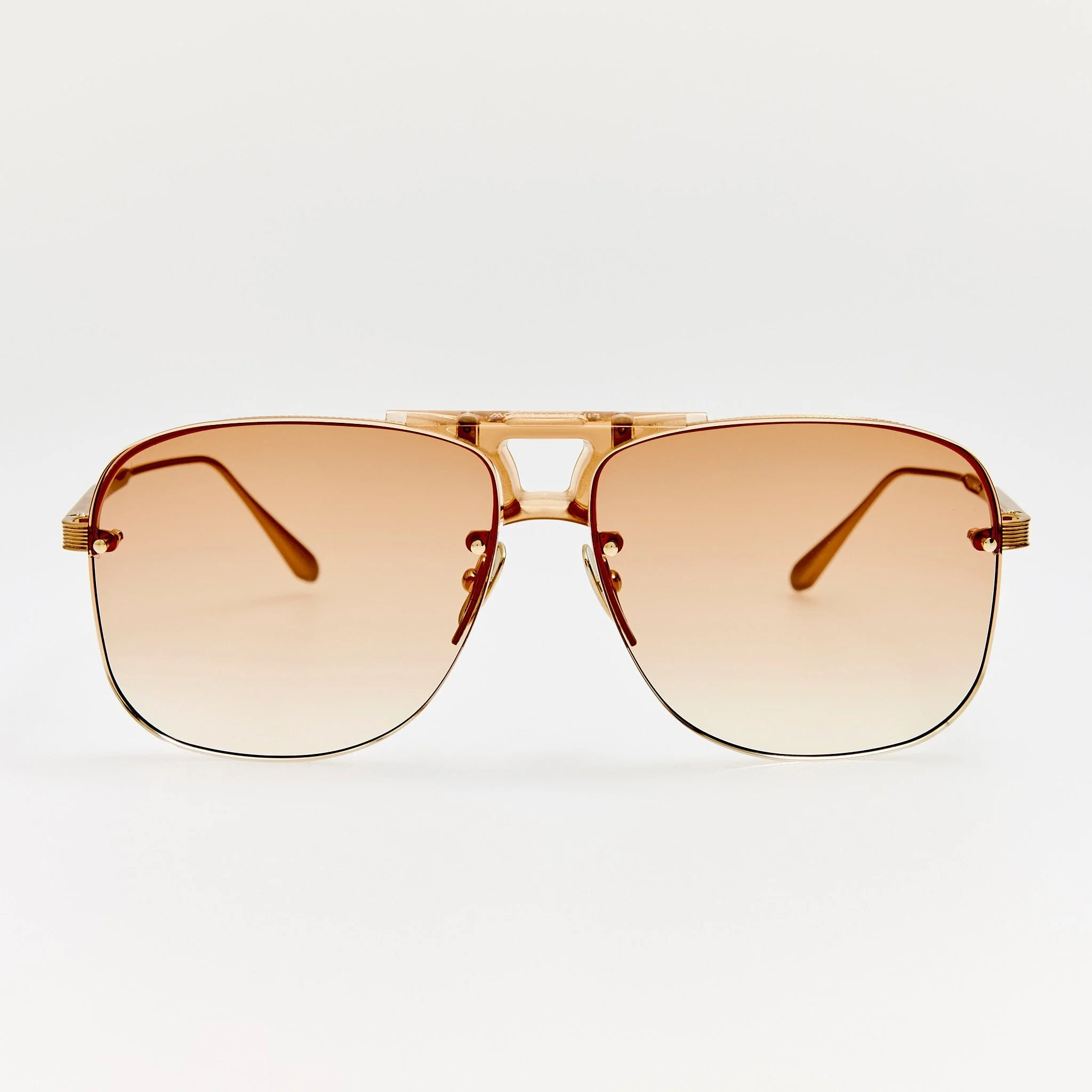 Skye Sunglasses in 22K Gold and Camel - 1