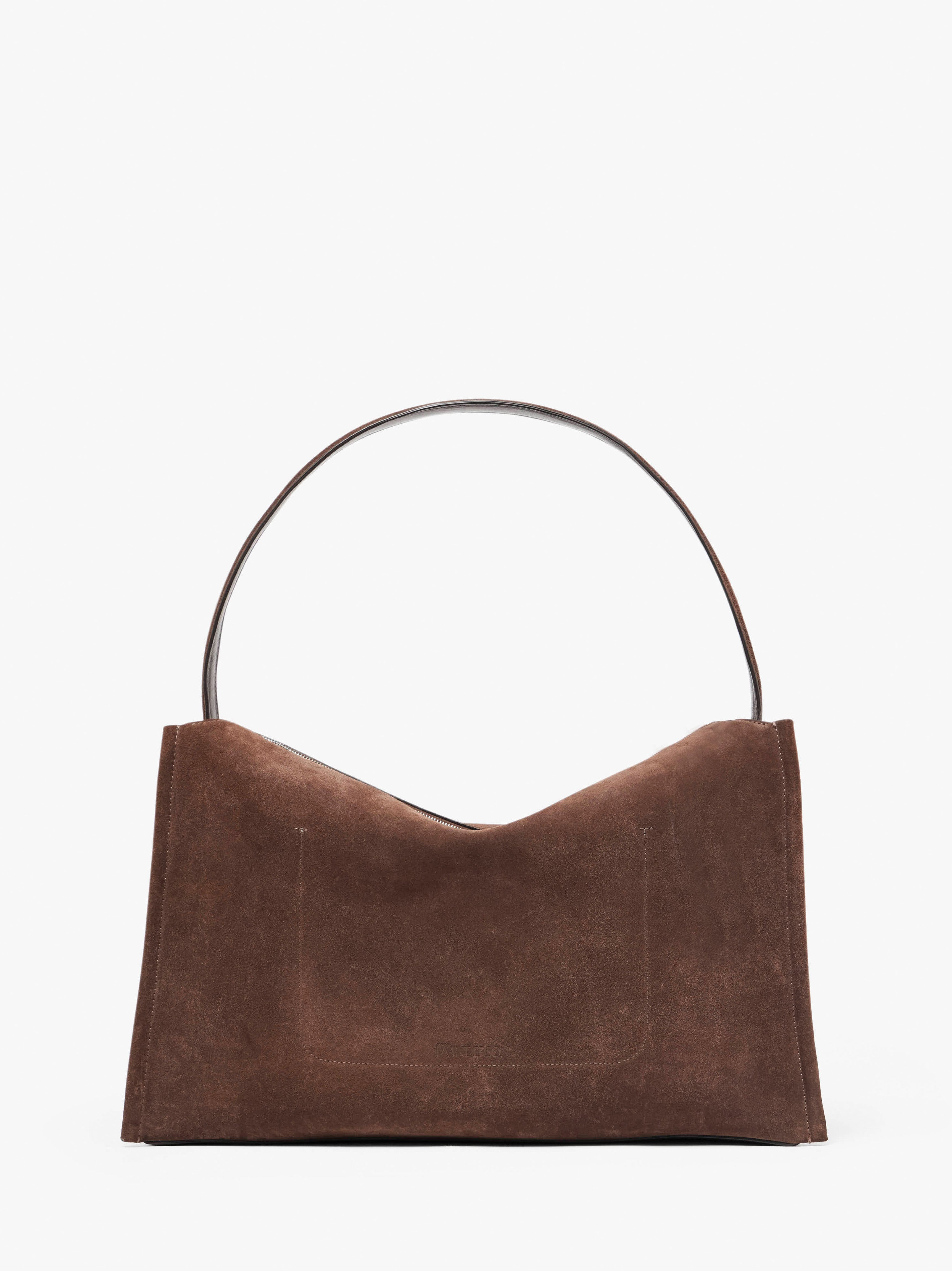 LARGE LOAFER BAG - SUEDE SHOULDER BAG - 4