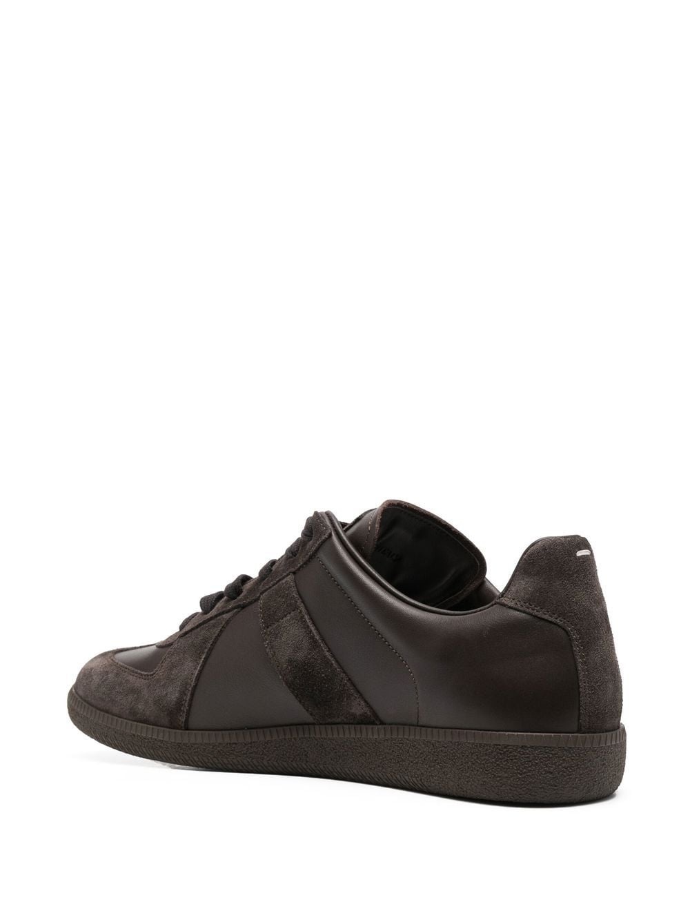 suede contrast sneakers - 3