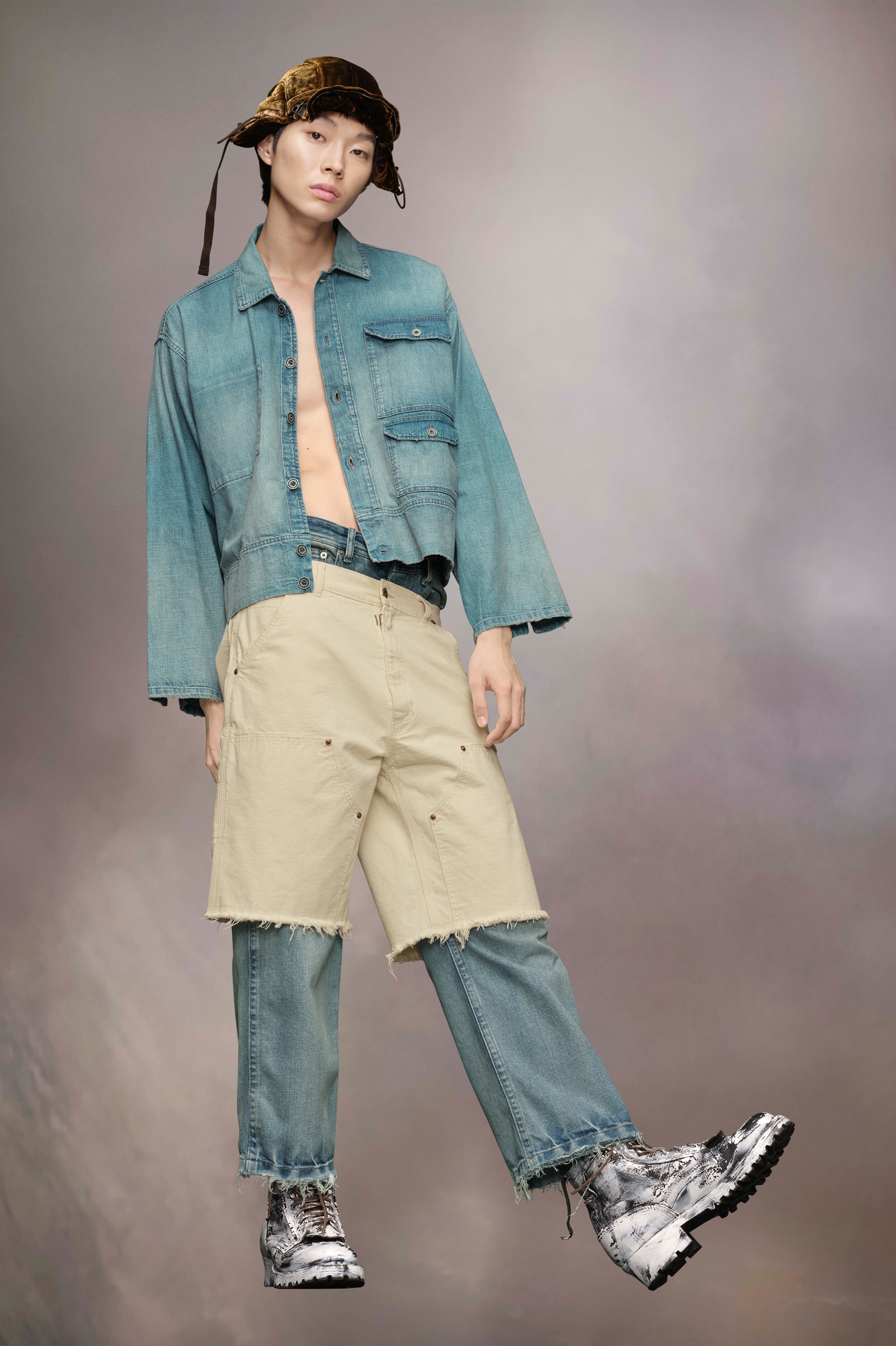 Denim caban jacket - 3