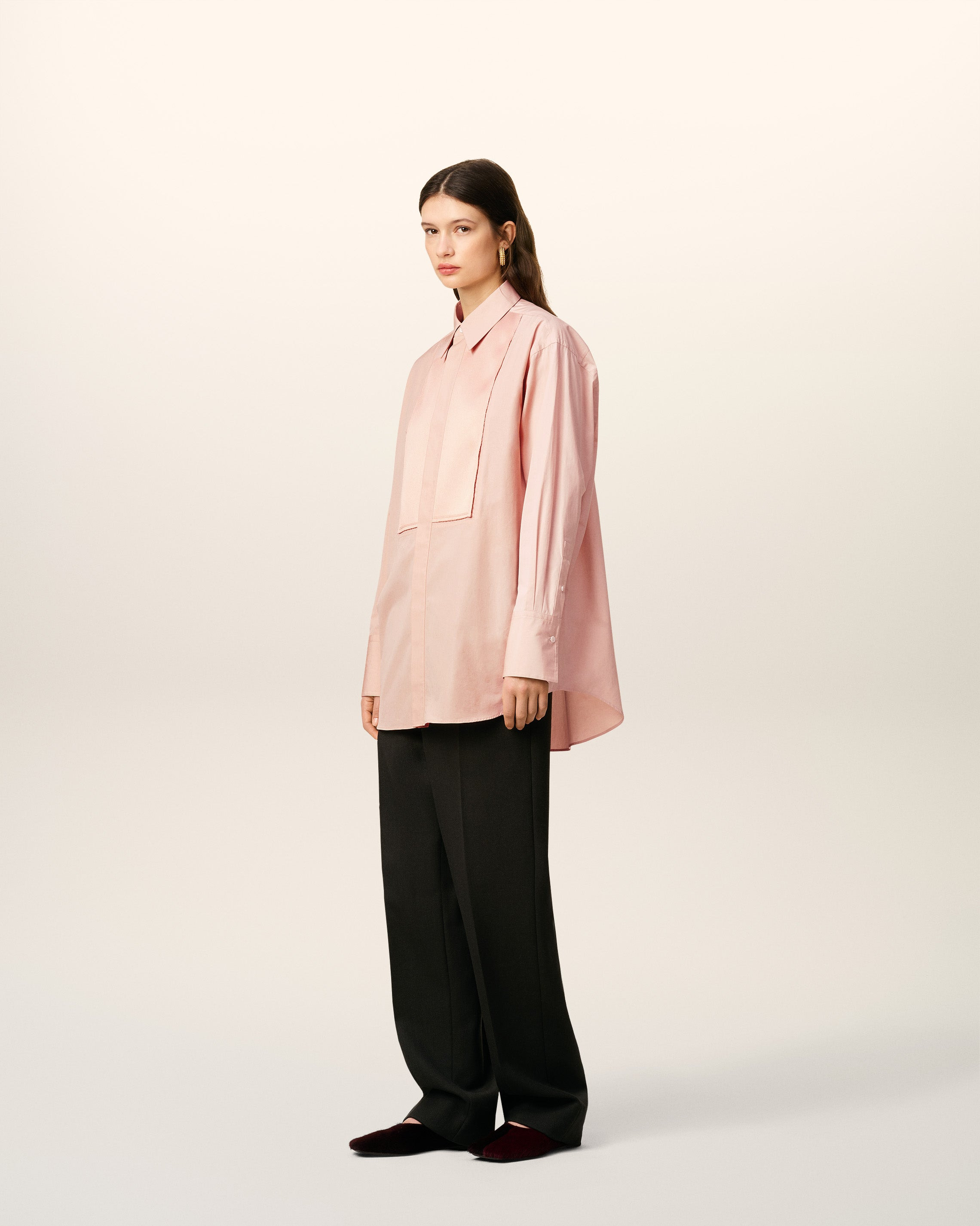 PINK COTTON OVERSIZED  SHIRT - 5