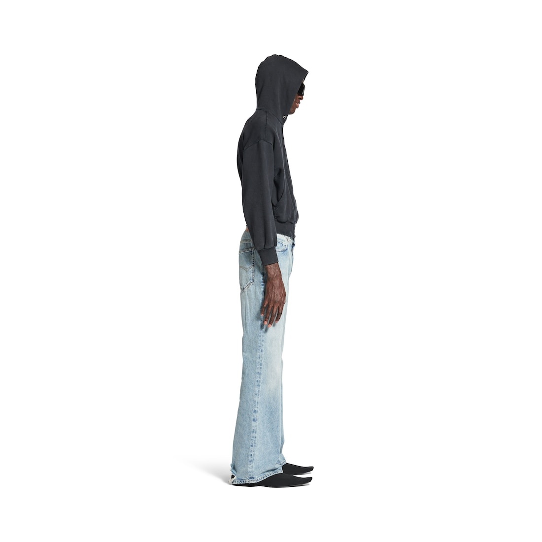 Flared Pants in Light Blue - 3