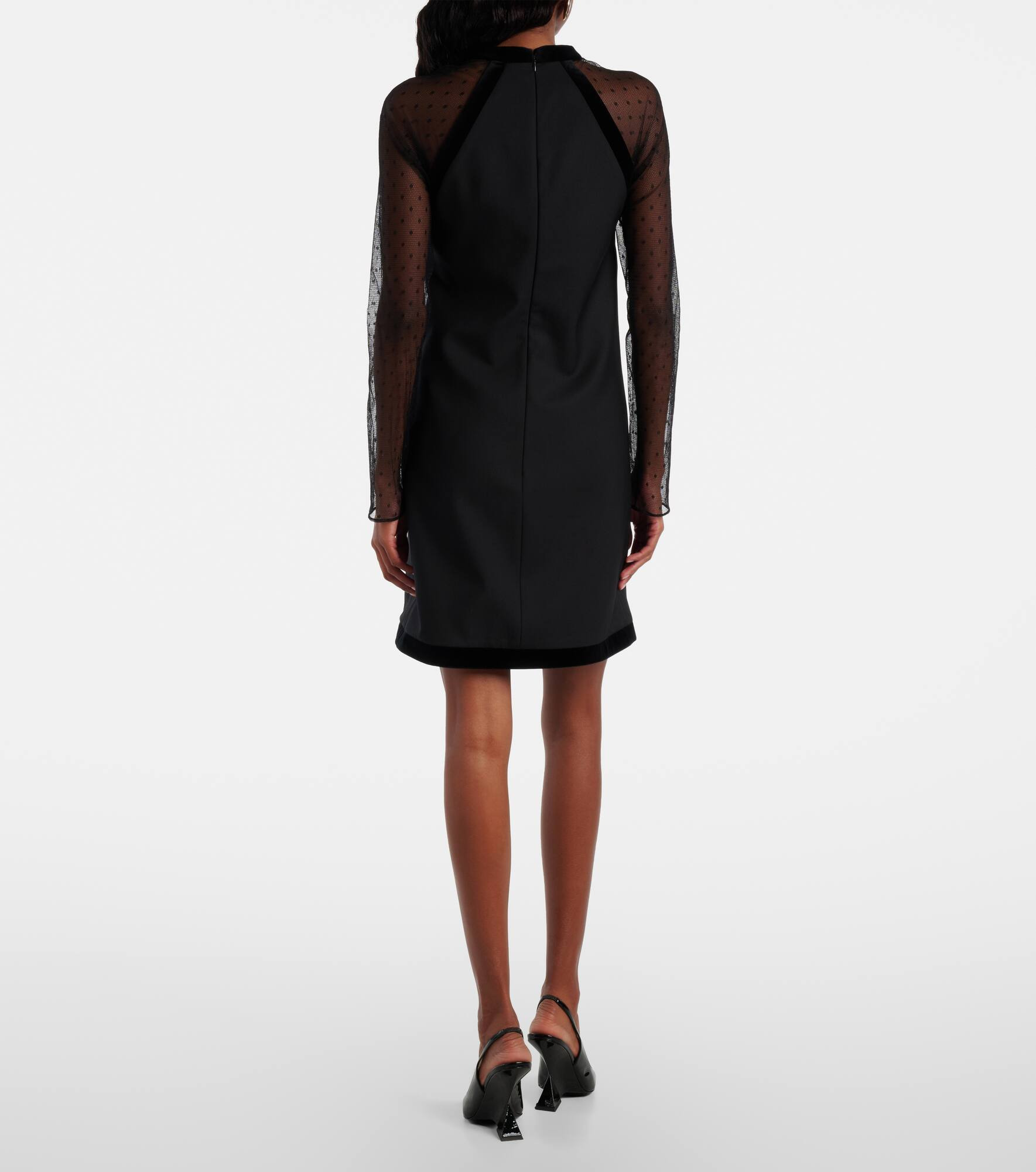 Virgin wool gabardine minidress - 3