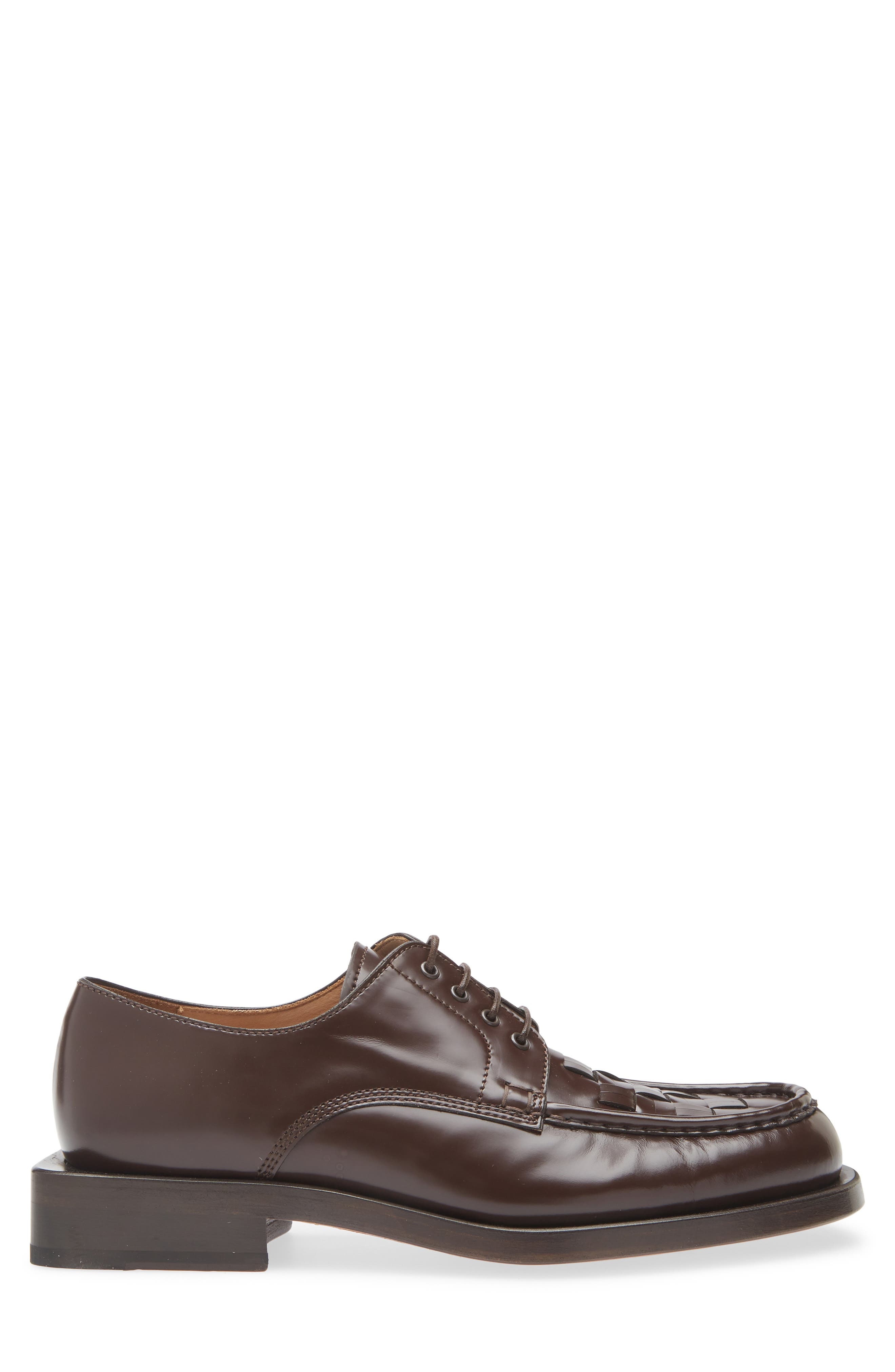 Jacquemus Les Derbies Tresses Woven Derby in Dark Brown 880 at Nordstrom - 3