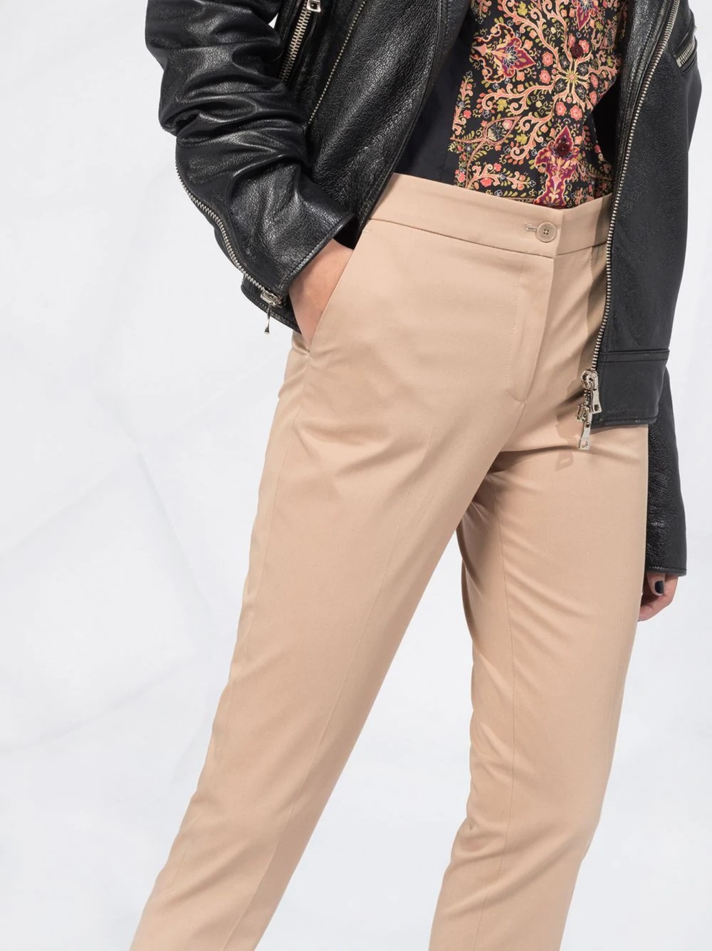 slim-fit cropped trousers - 5