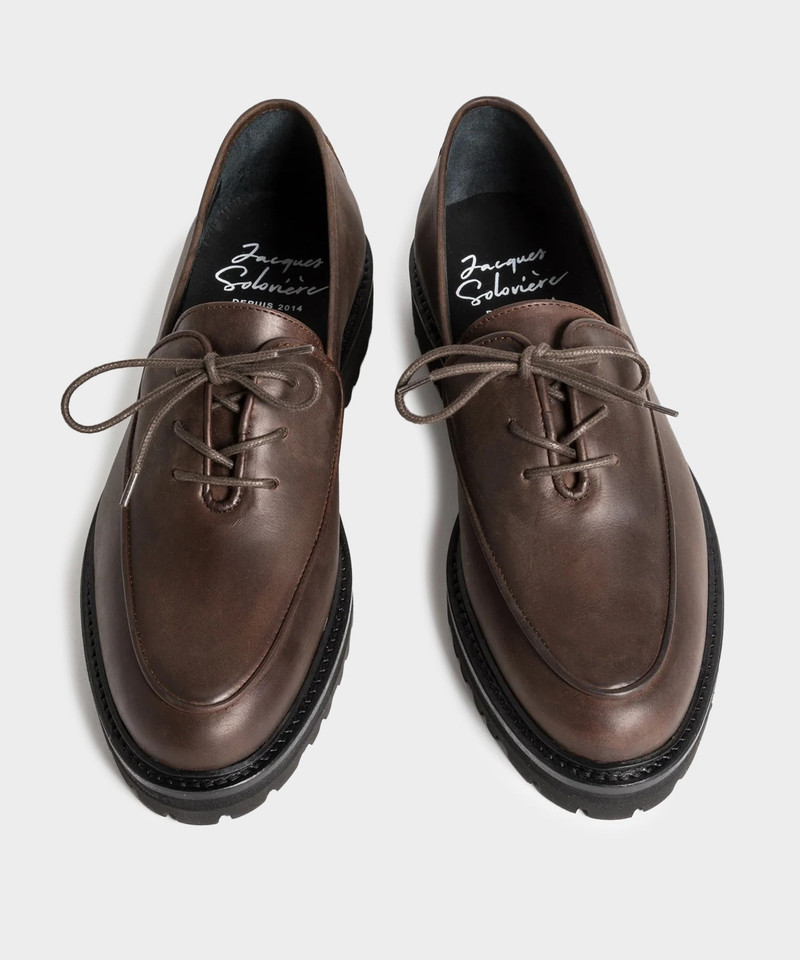 Jacques Solovière Jacques Solovière Fleurs Oiled Leather Lace-up Shoe outlook