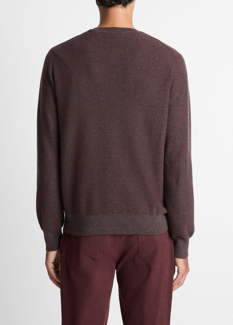 Vince Geo-Jacquard Wool-Blend Crew Neck Sweater outlook