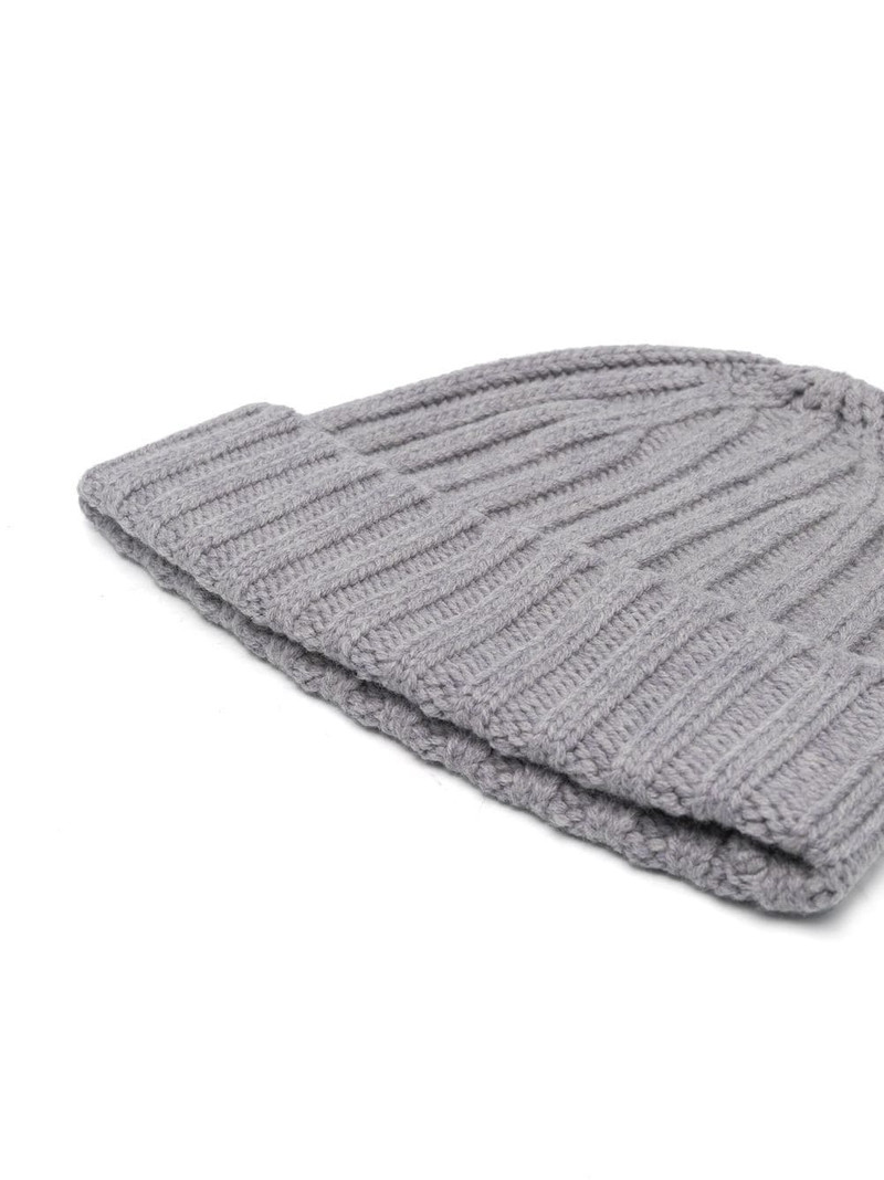 Aspesi chunky ribbed-knit beanie outlook
