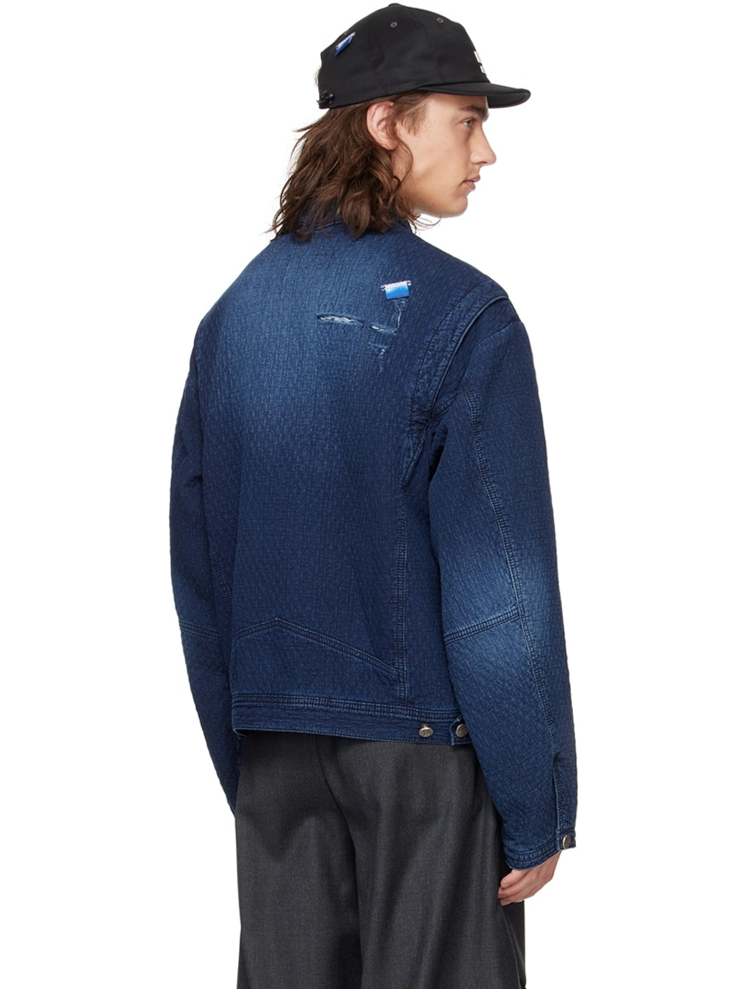 ADER ERROR Navy Pelter Denim Jacket