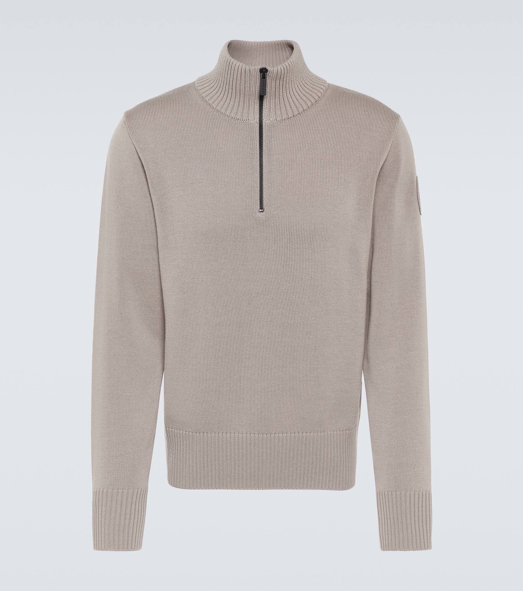 Rosseau wool half-zip sweater - 1