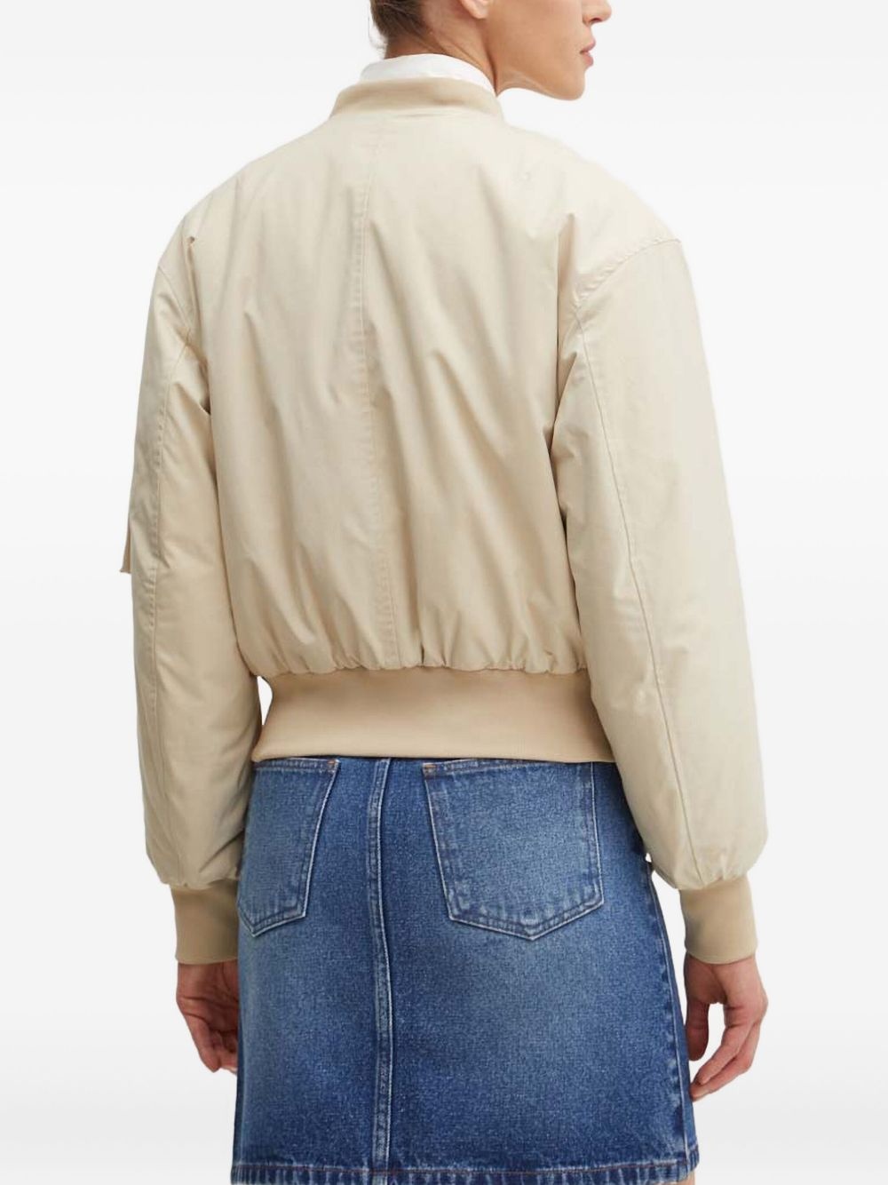 zip-pocket bomber jacket - 2