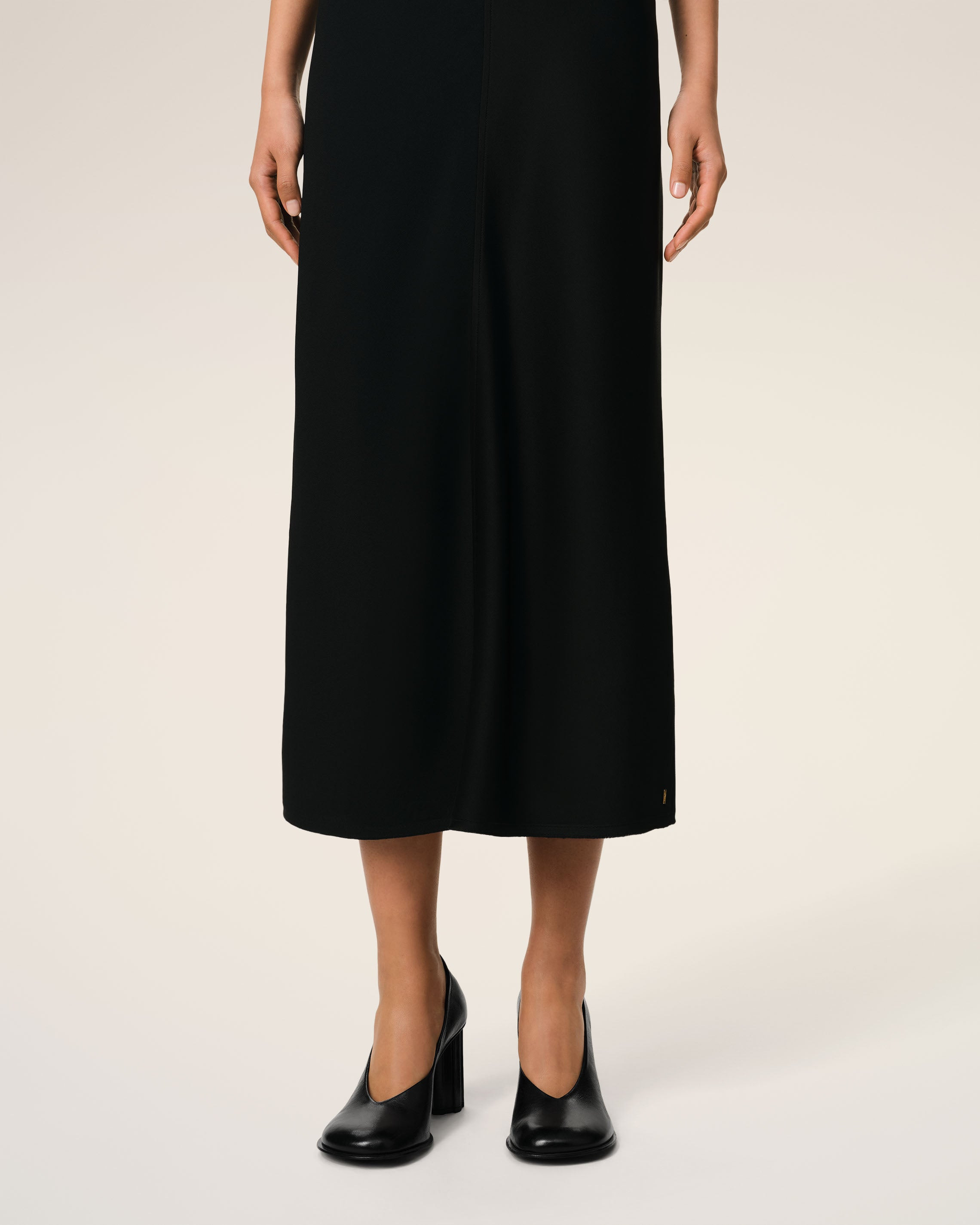 BLACK LEATHER PIANO PUMP - 3
