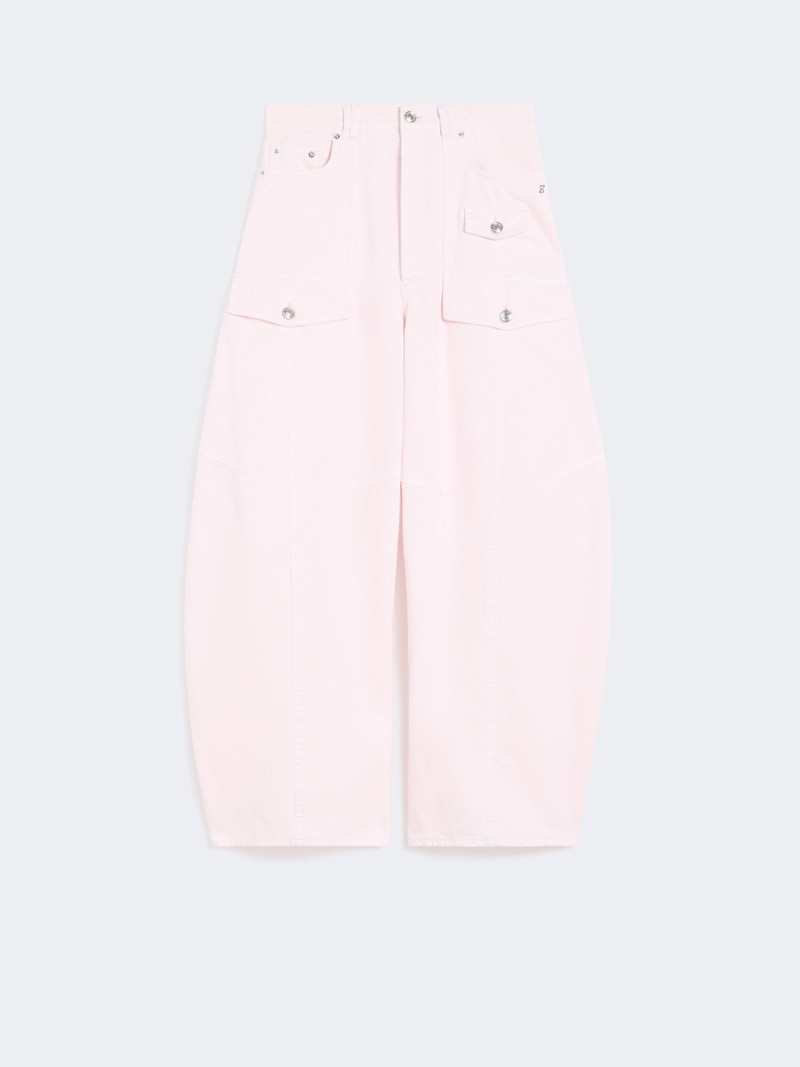 FASHION Bull denim cargo trousers - PINK 1