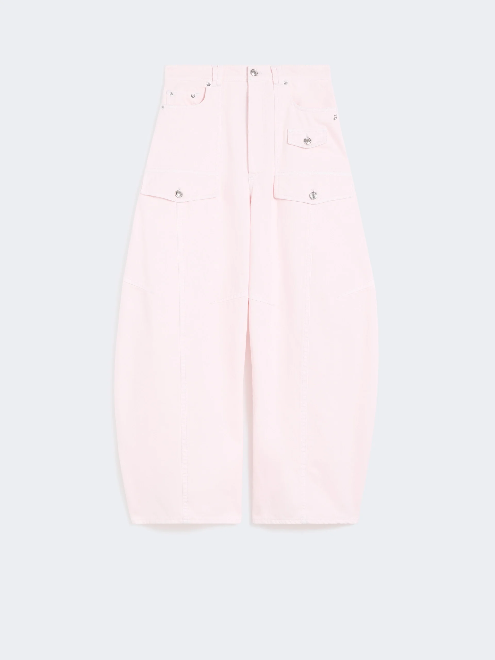 Bull denim cargo trousers - PINK - 1