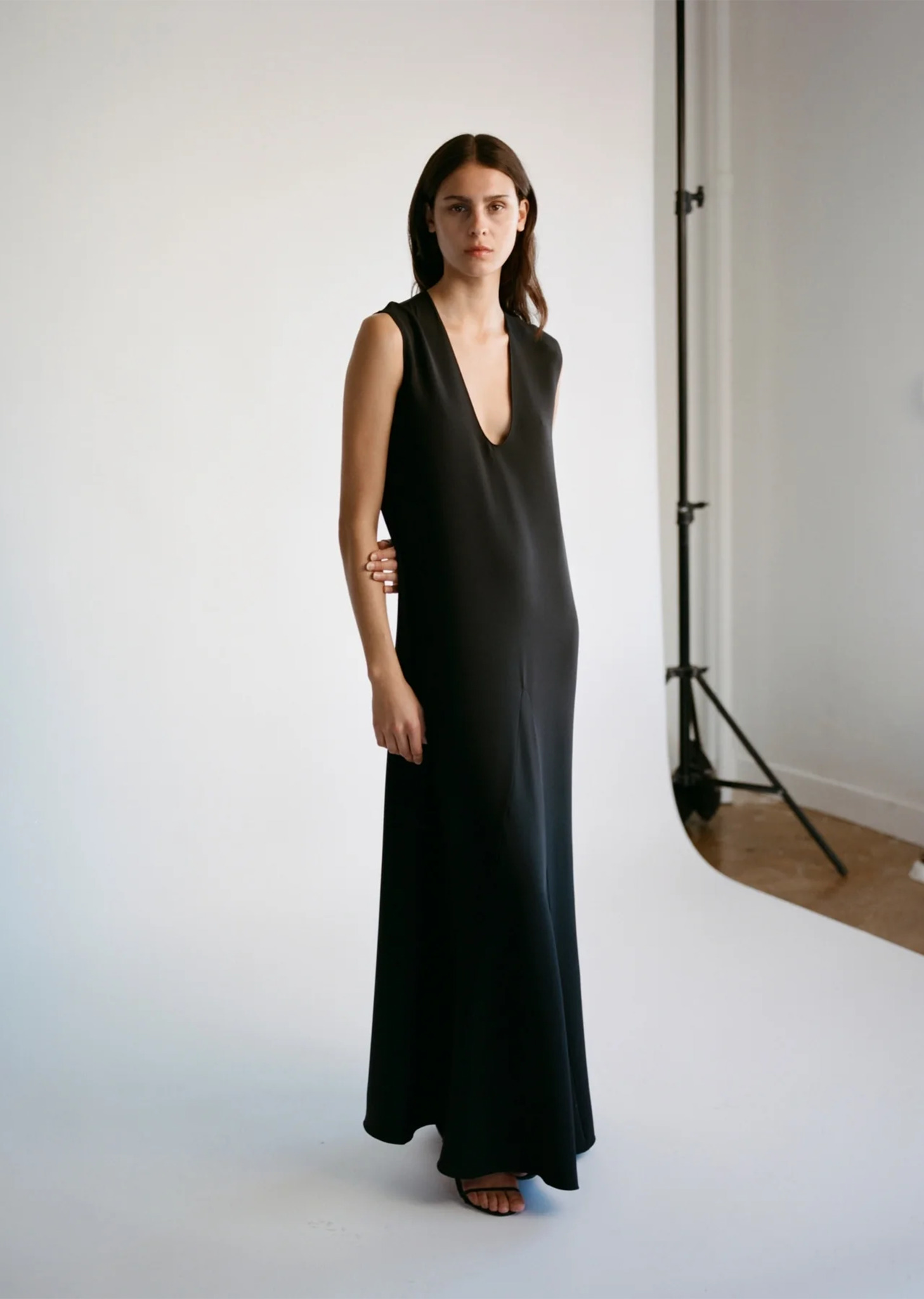 Silk Mattie Flared Halter Dress - 8