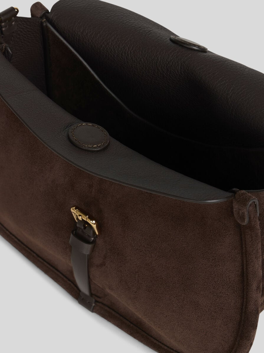 MEDIUM SUEDE PONY BAG - 4