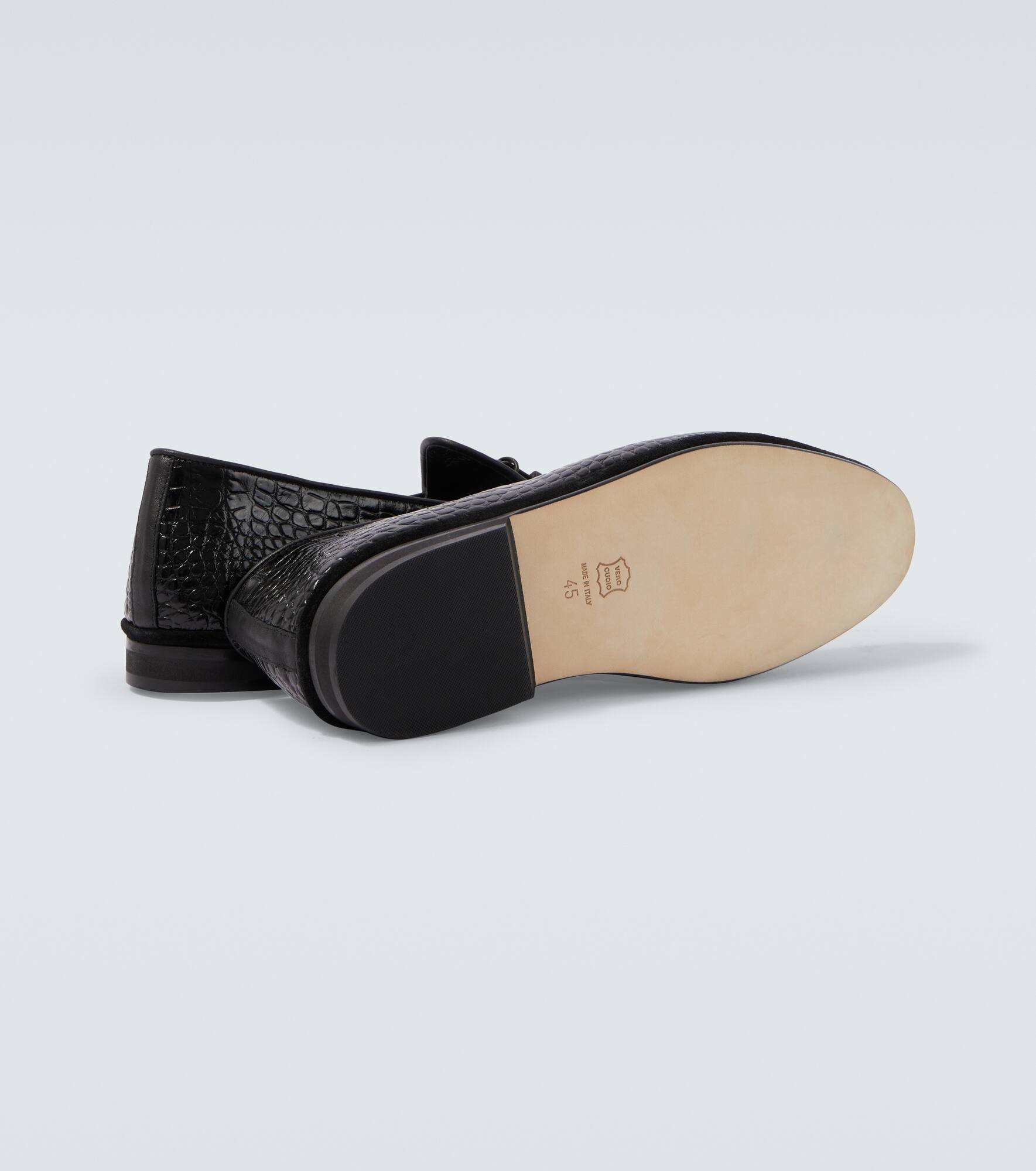 Marphy Loira croc-effect leather loafers - 7