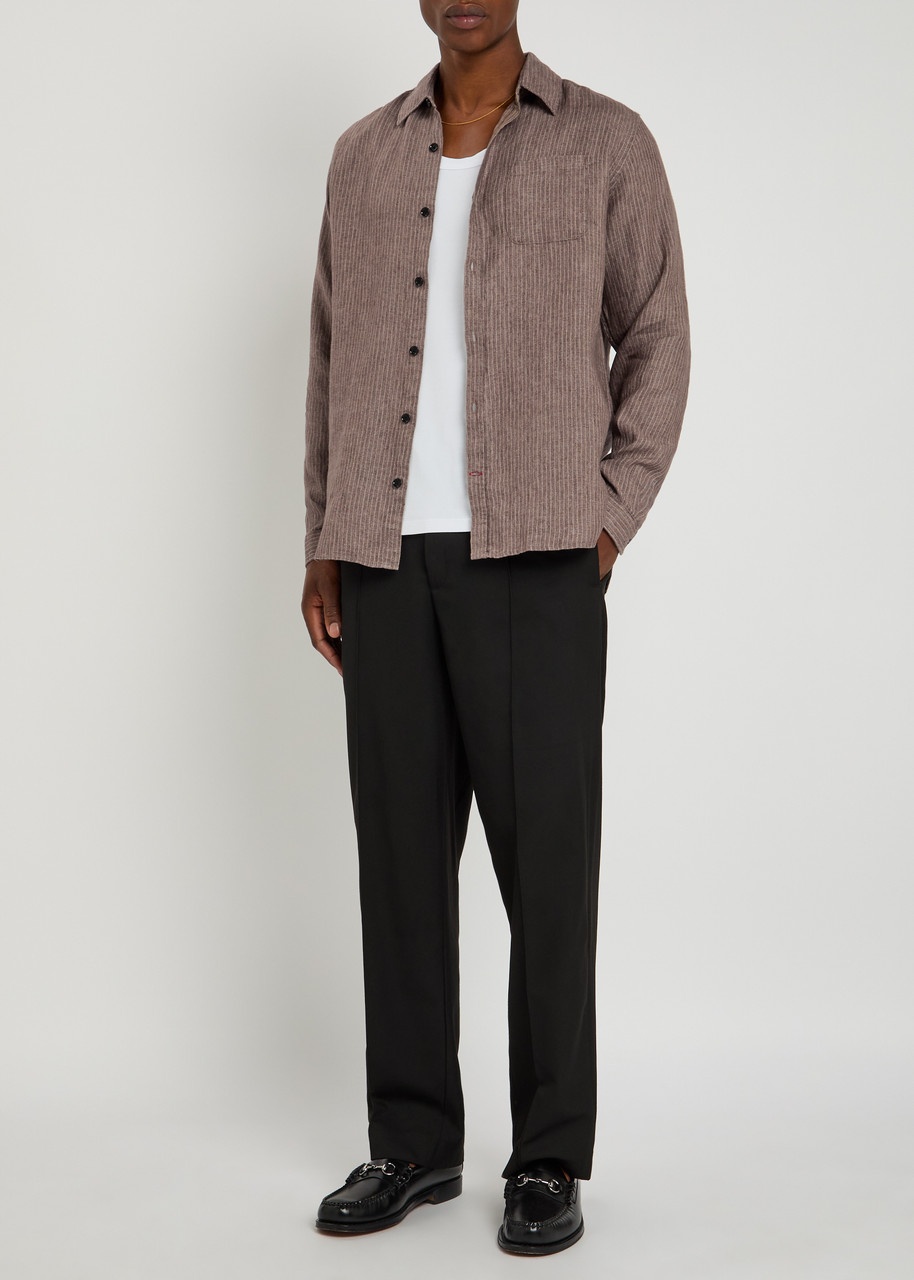 Oliver Spencer New York Special Striped Cotton-blend Shirt - 4