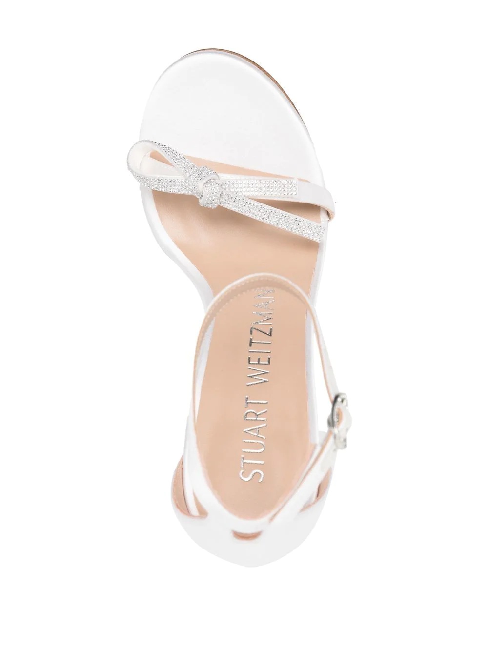 Nudist crystal-bow sandals - 4