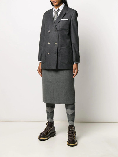 Thom Browne DB Sack Jacket In Super 120 Wool Flannel outlook