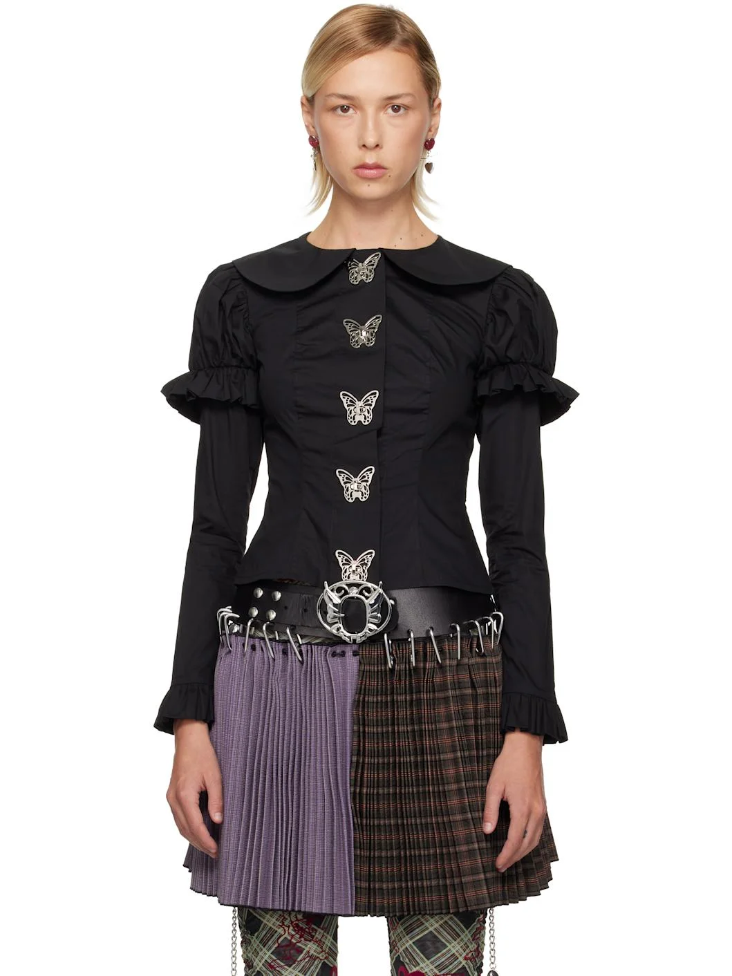 Black Butterfly Blouse - 1