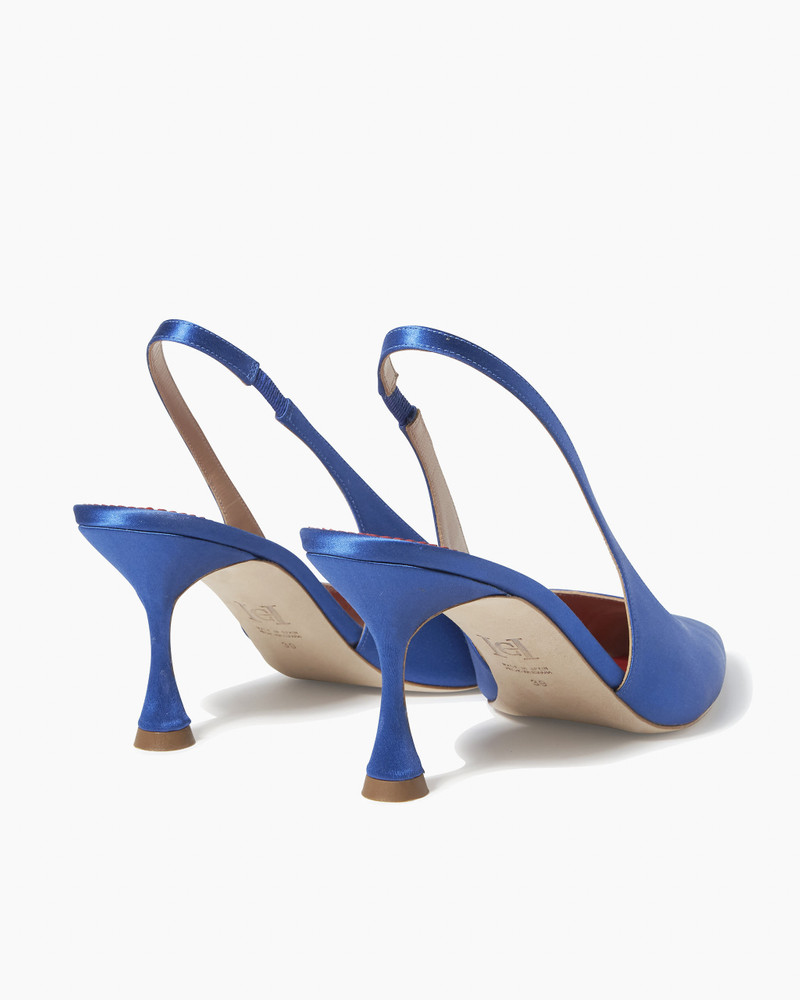 Satin Slingback Heels 4