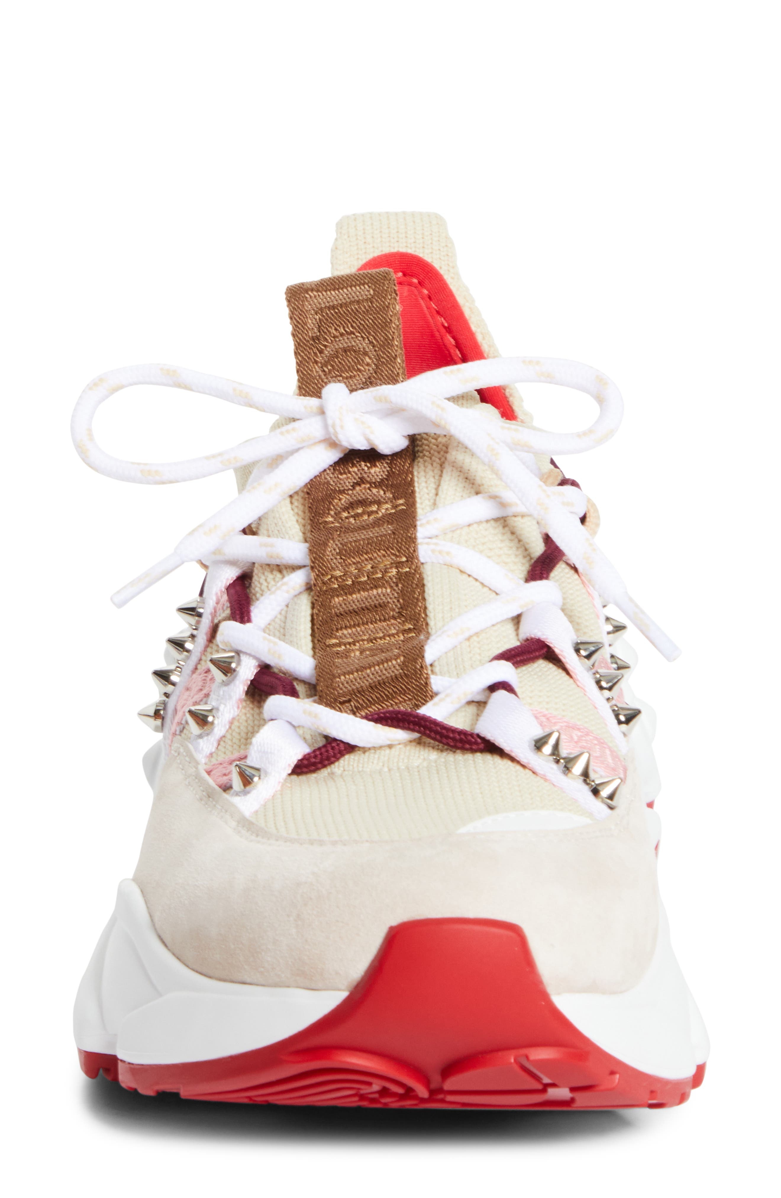 Christian Louboutin Trail 'n' Run Spike Sneaker in Pearl/Amara at Nordstrom - 4