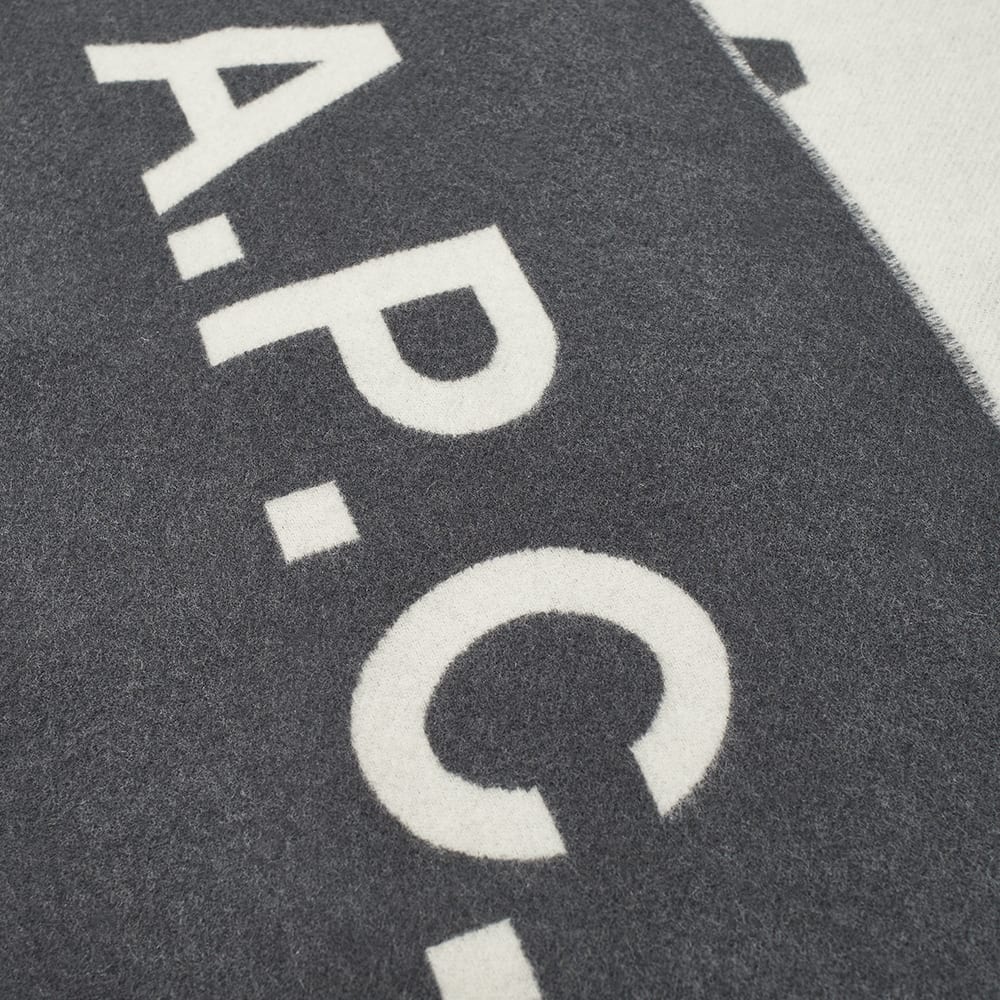 A.P.C. Rue Madame Logo Scarf - 2