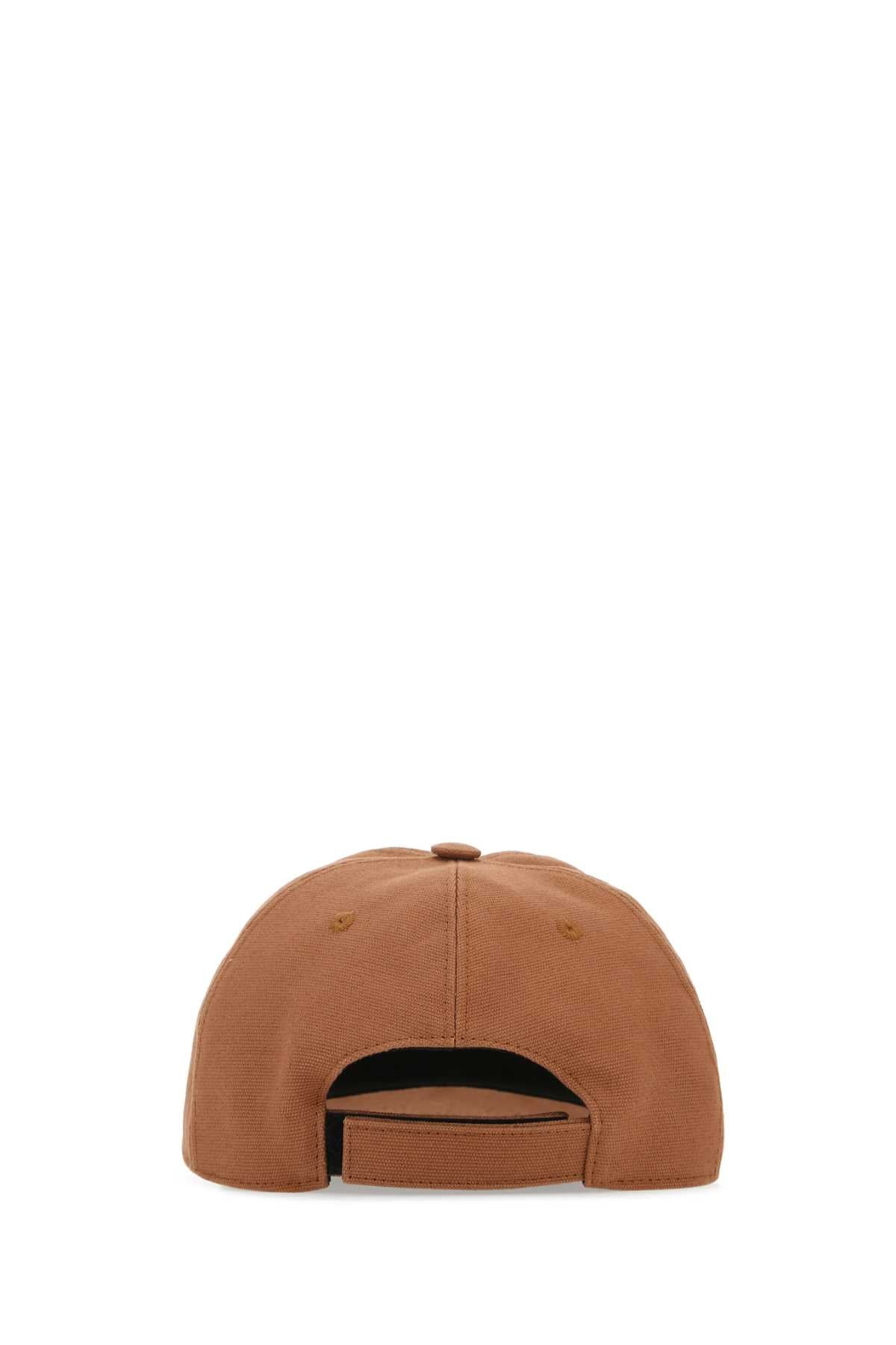 Stella Mccartney Women Caramel Cotton Blend Baseball Cap - 3