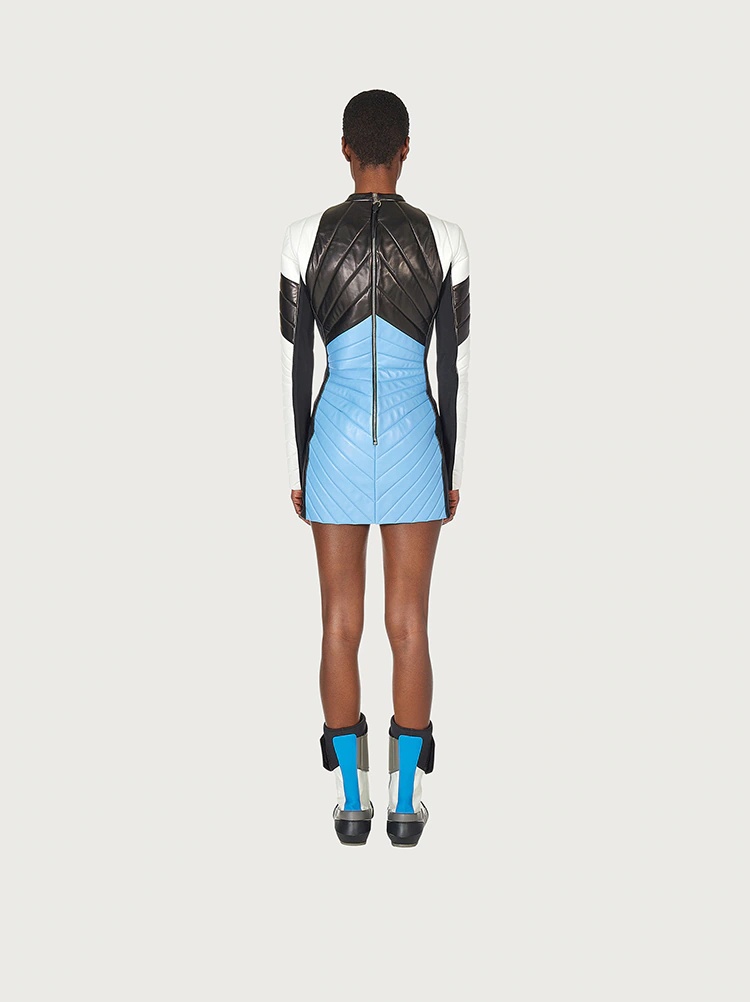 QUILTED NAPPA DRESS - 4