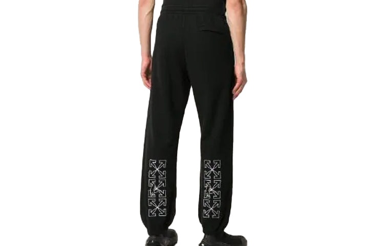 Off-White Arrow Printing Sports Long Pants Black OMCH029E20FLE0061001 - 2