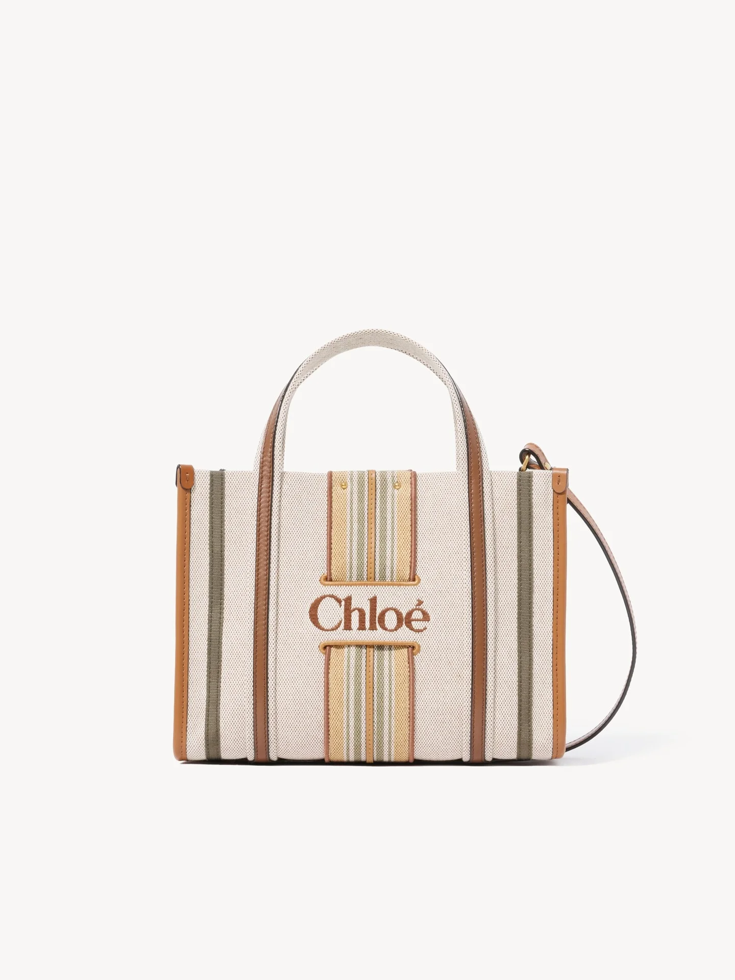 SMALL WOODY LOOP TOTE BAG IN CANVAS - 1
