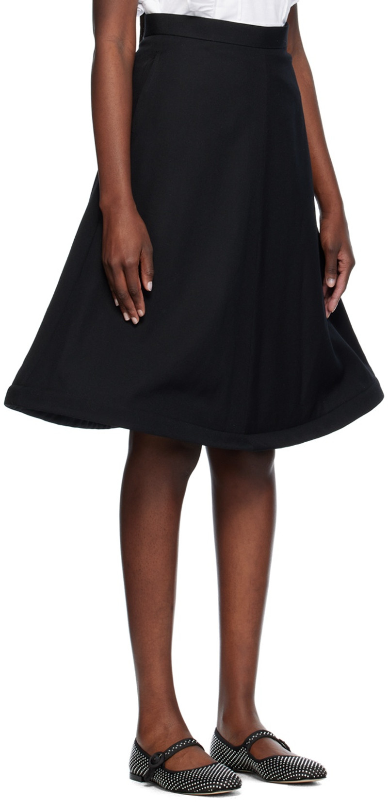 Comme des Garçons GIRL Black Wire Midi Skirt outlook